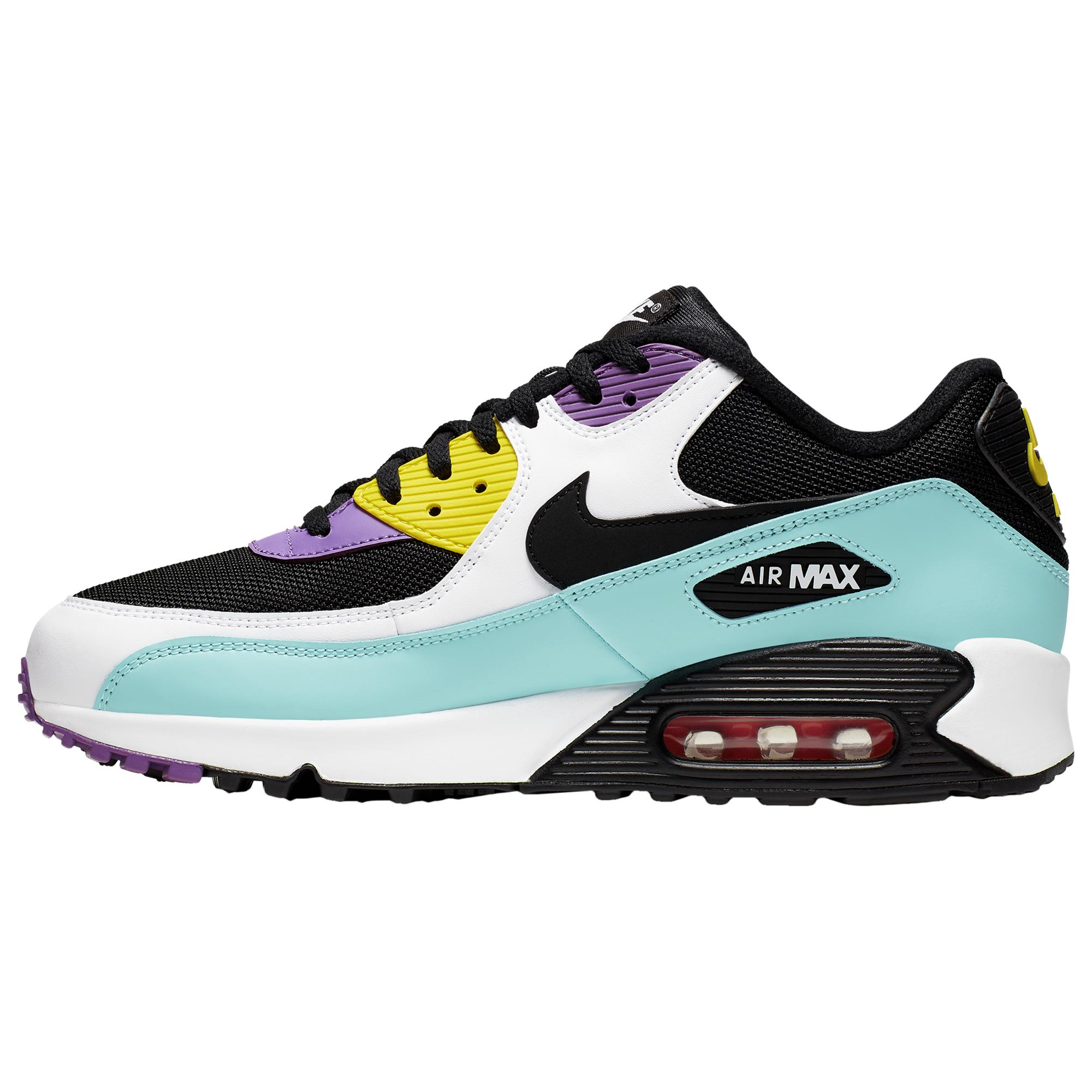 Nike Synthetic Air Max 90 - Running Shoes in Black/White/Bright ... Nike Synthetic Air Max 90 - Running Shoes in Black/White/Bright ...