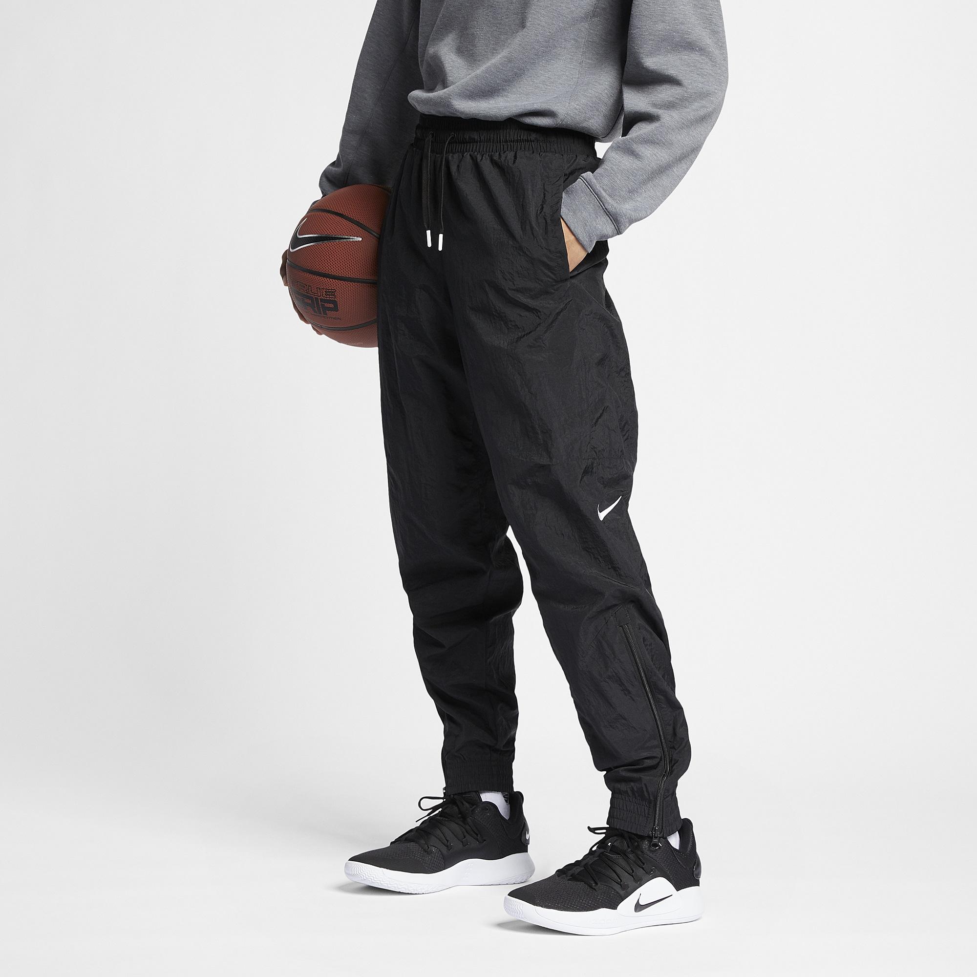 Nike Synthetic Woven Pants in Black/White (Black) for Men - Lyst