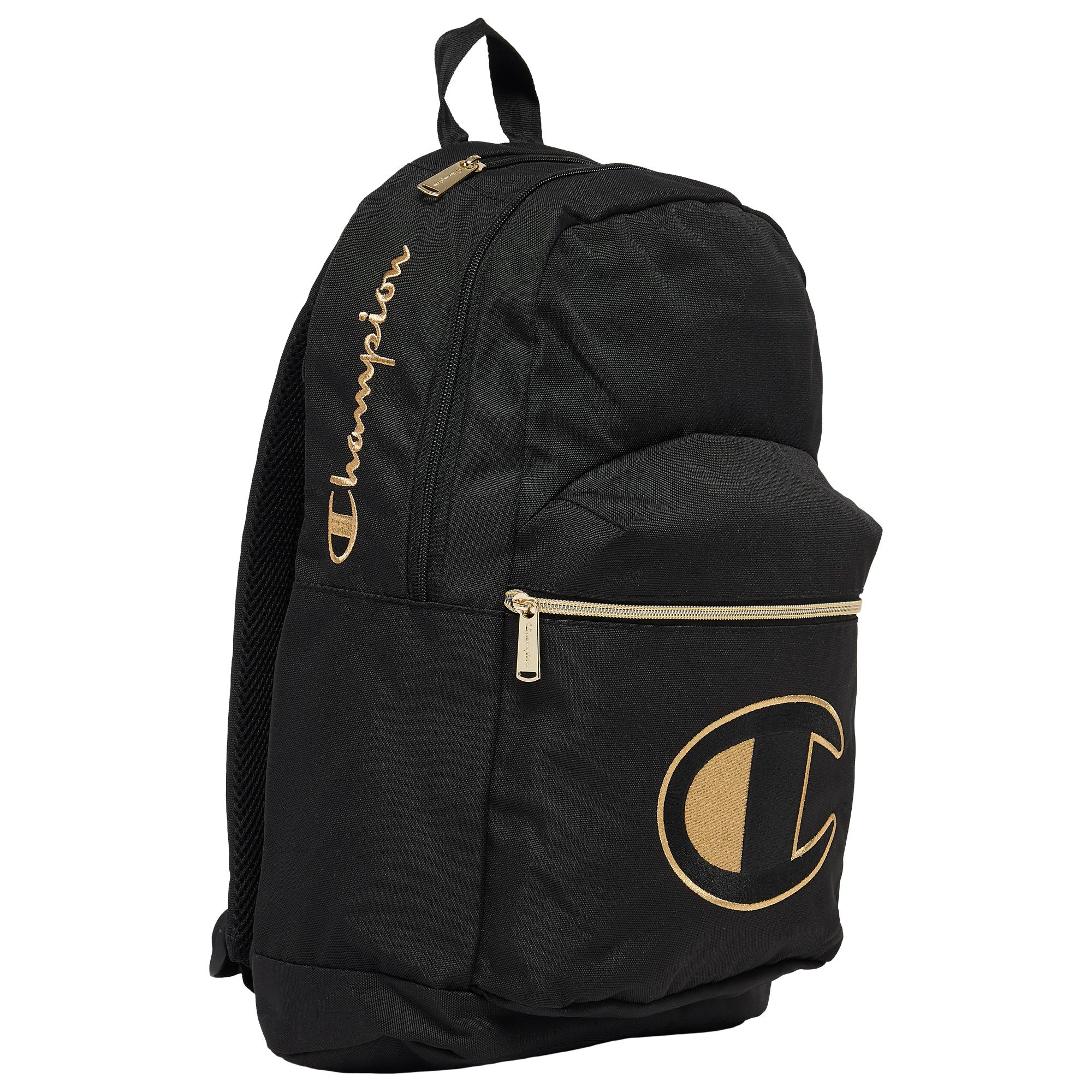 champion backpack black and gold