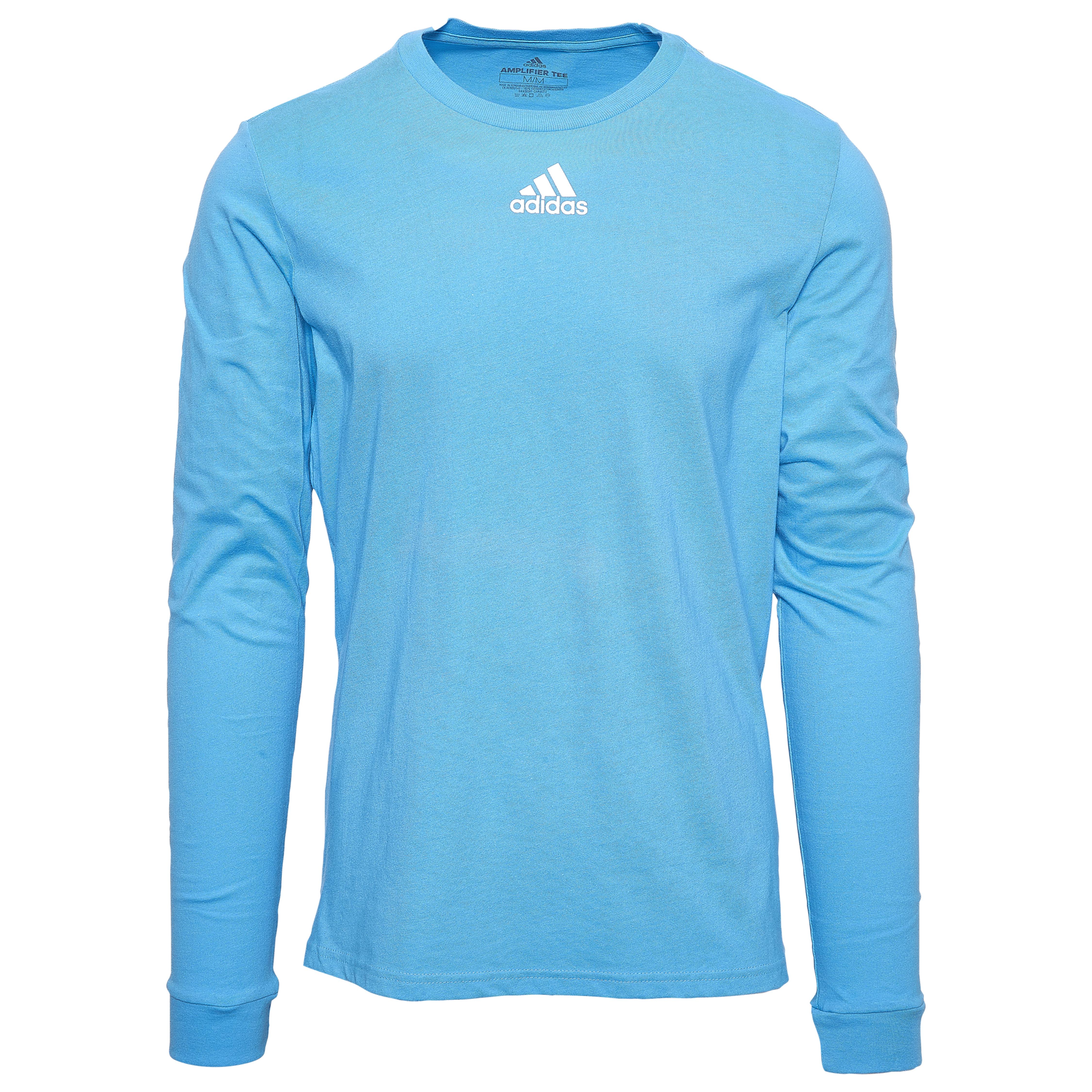 adidas Cotton Team Amplifier Long Sleeve T-shirt in Light Blue (Blue) for  Men | Lyst