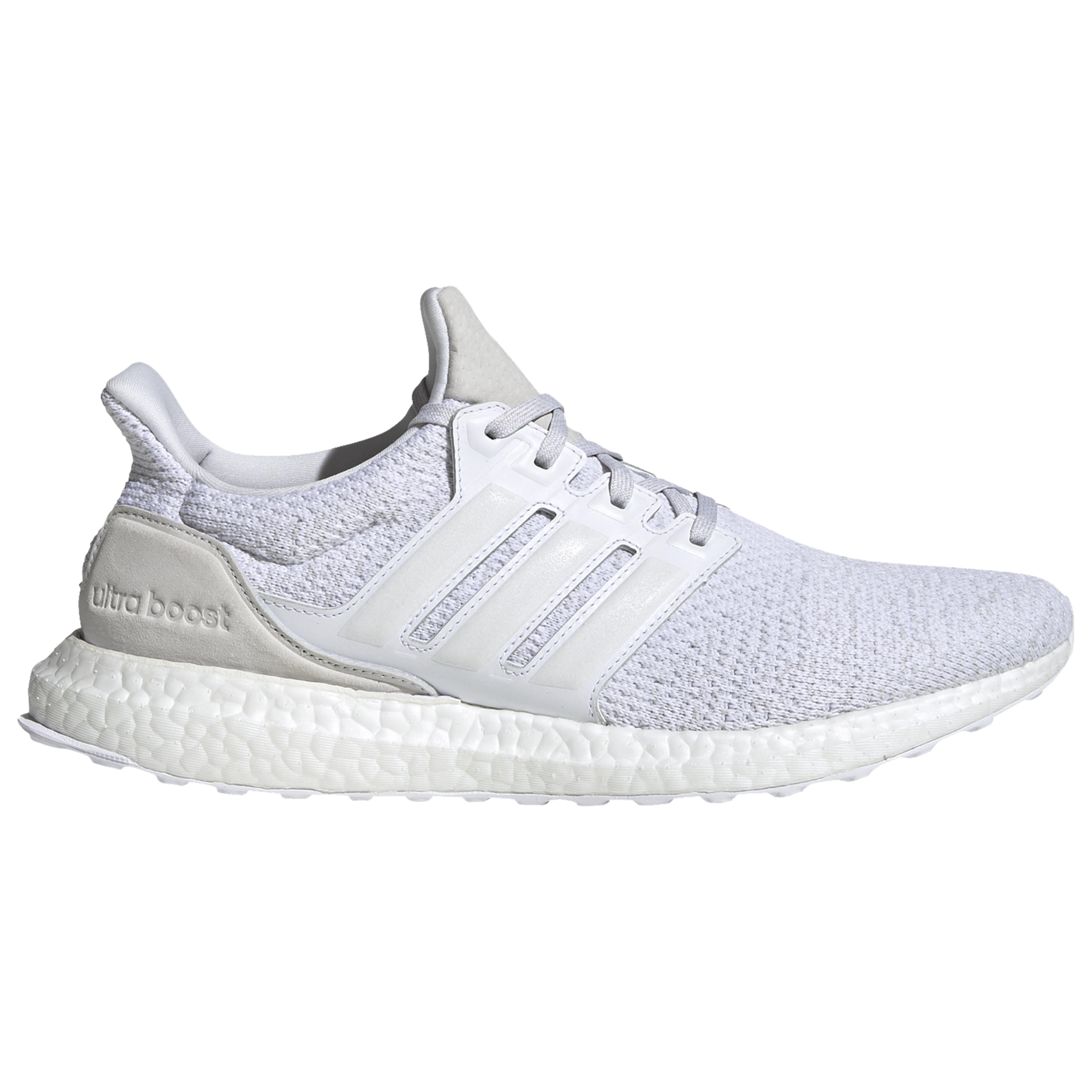 Adidas Rubber Ultraboost Dna Running Shoes In Whitewhitewhite White