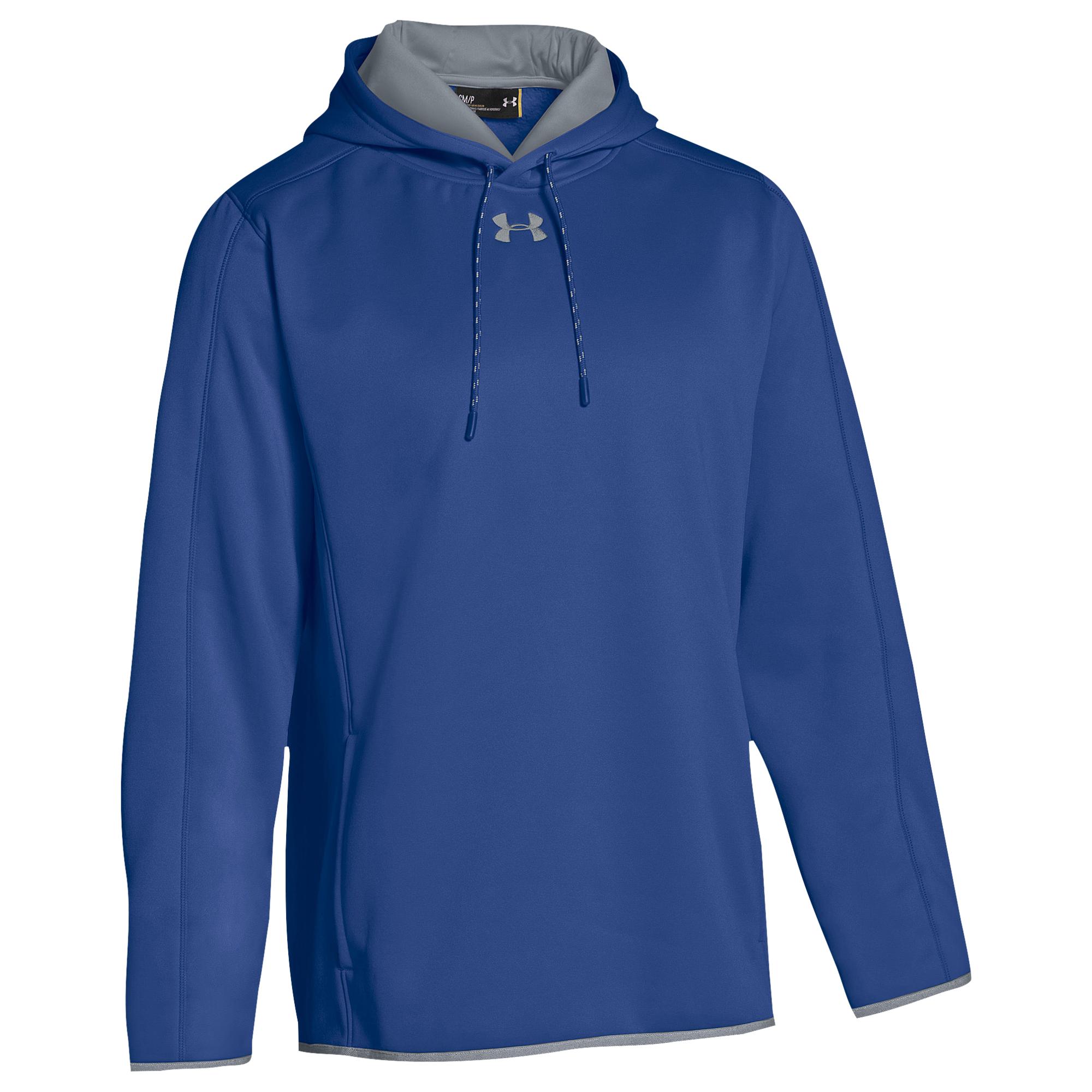 Under Armour Team Double Threat Fleece Hoodie in Blue for Men Lyst