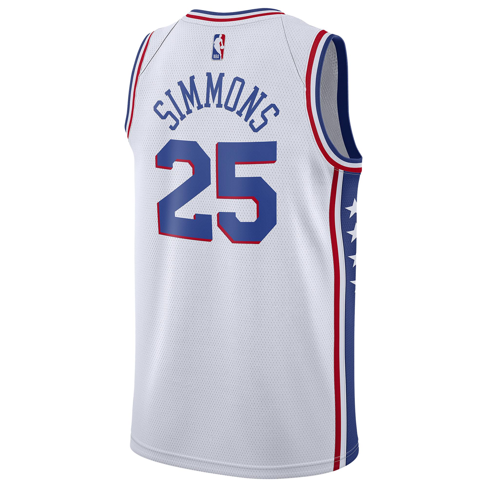 Nike Ben Simmons 76ers Association Edition Nba Swingman Jersey in White