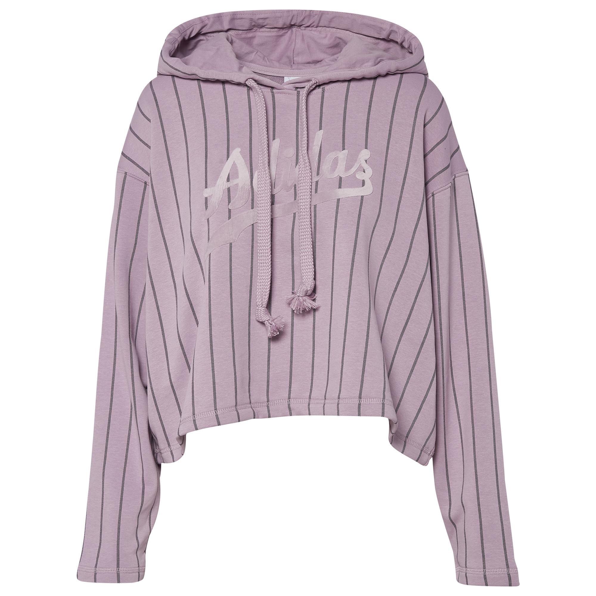 adidas purple cropped hoodie