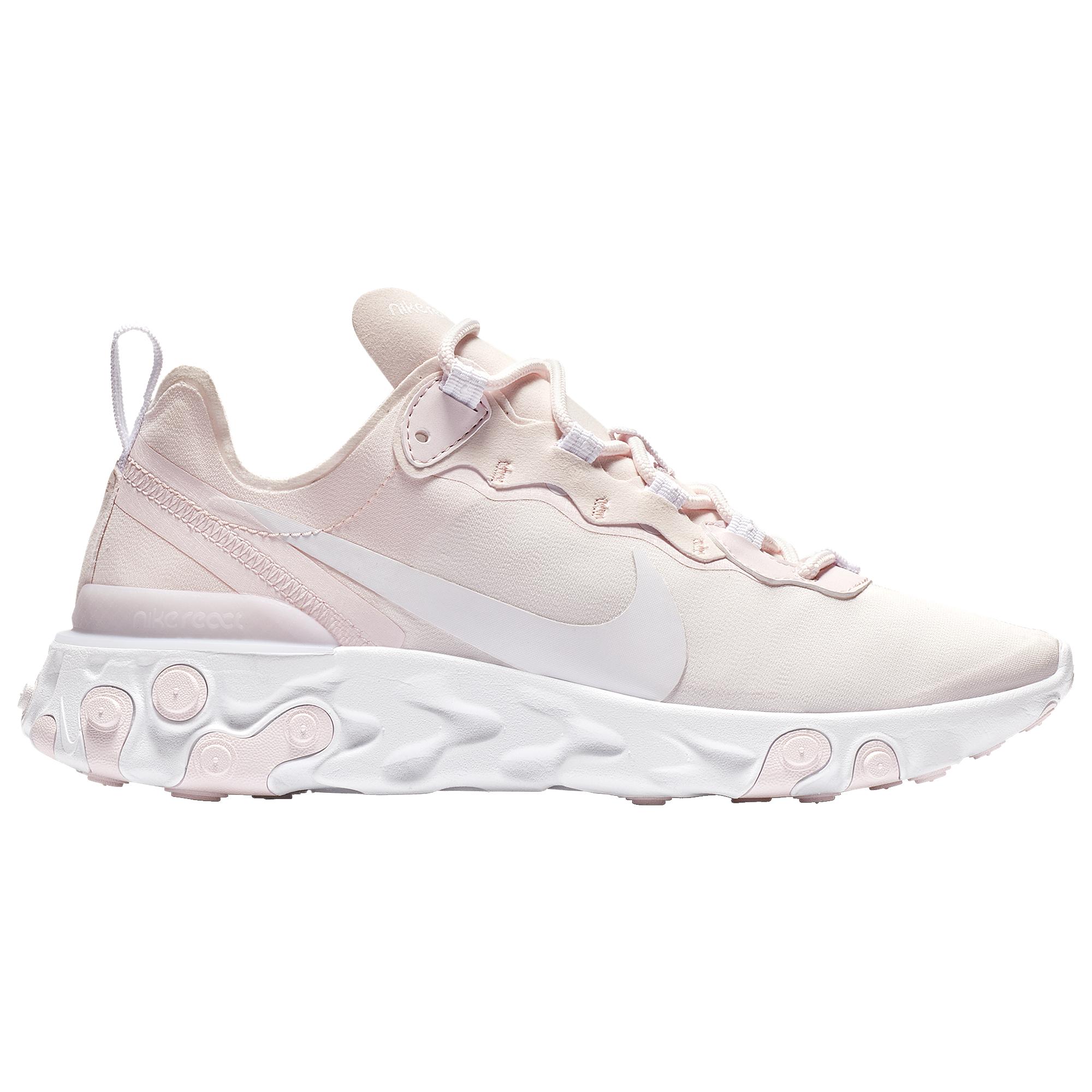 nike pale pink react element 55 trainers