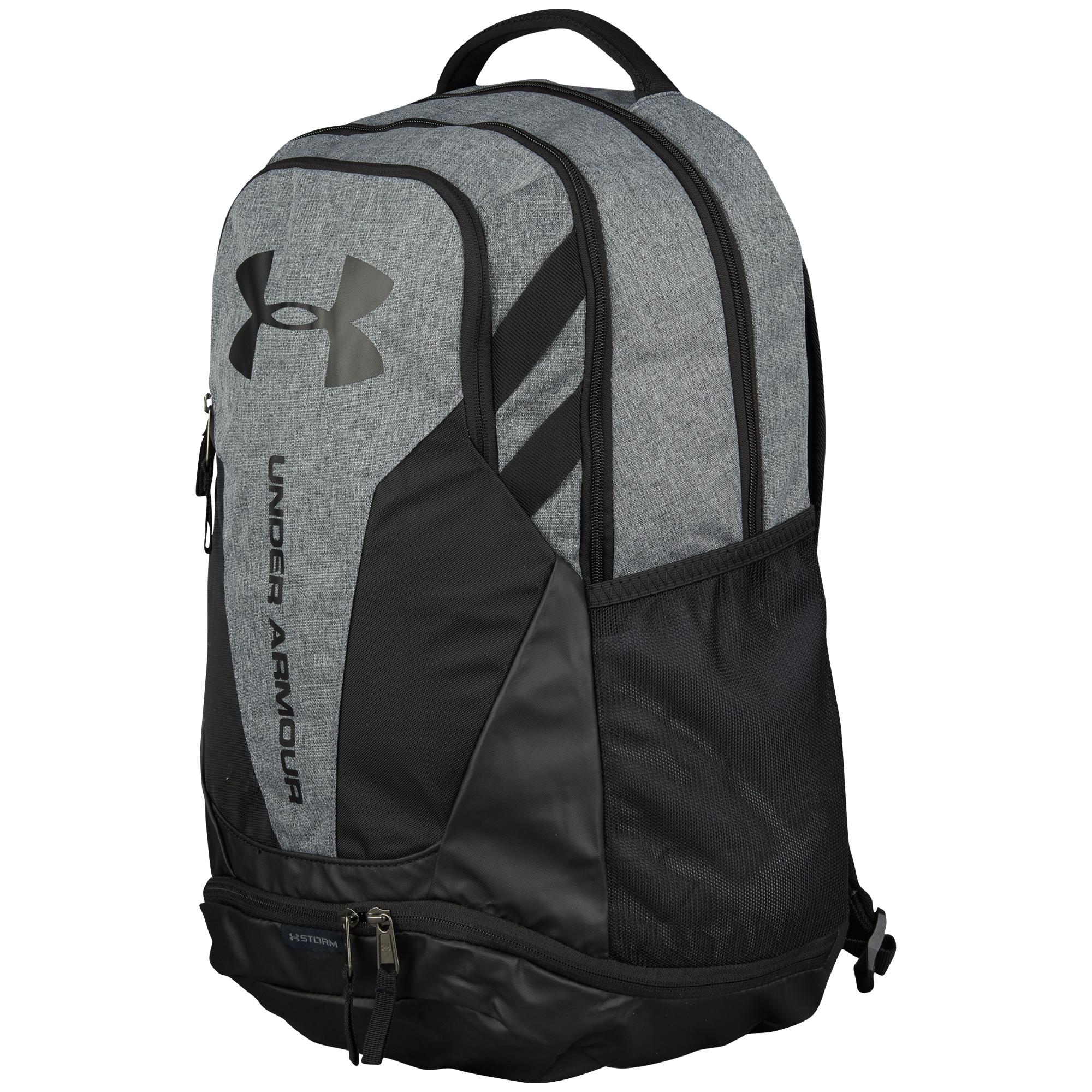 under armour black hustle backpack
