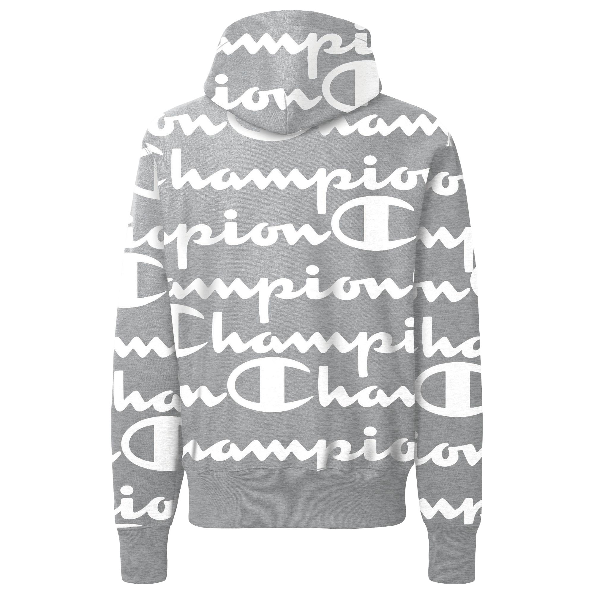Champion Men’s Reverse Weave Pullover Hoodie Script Logo Gray NWT 3XL 