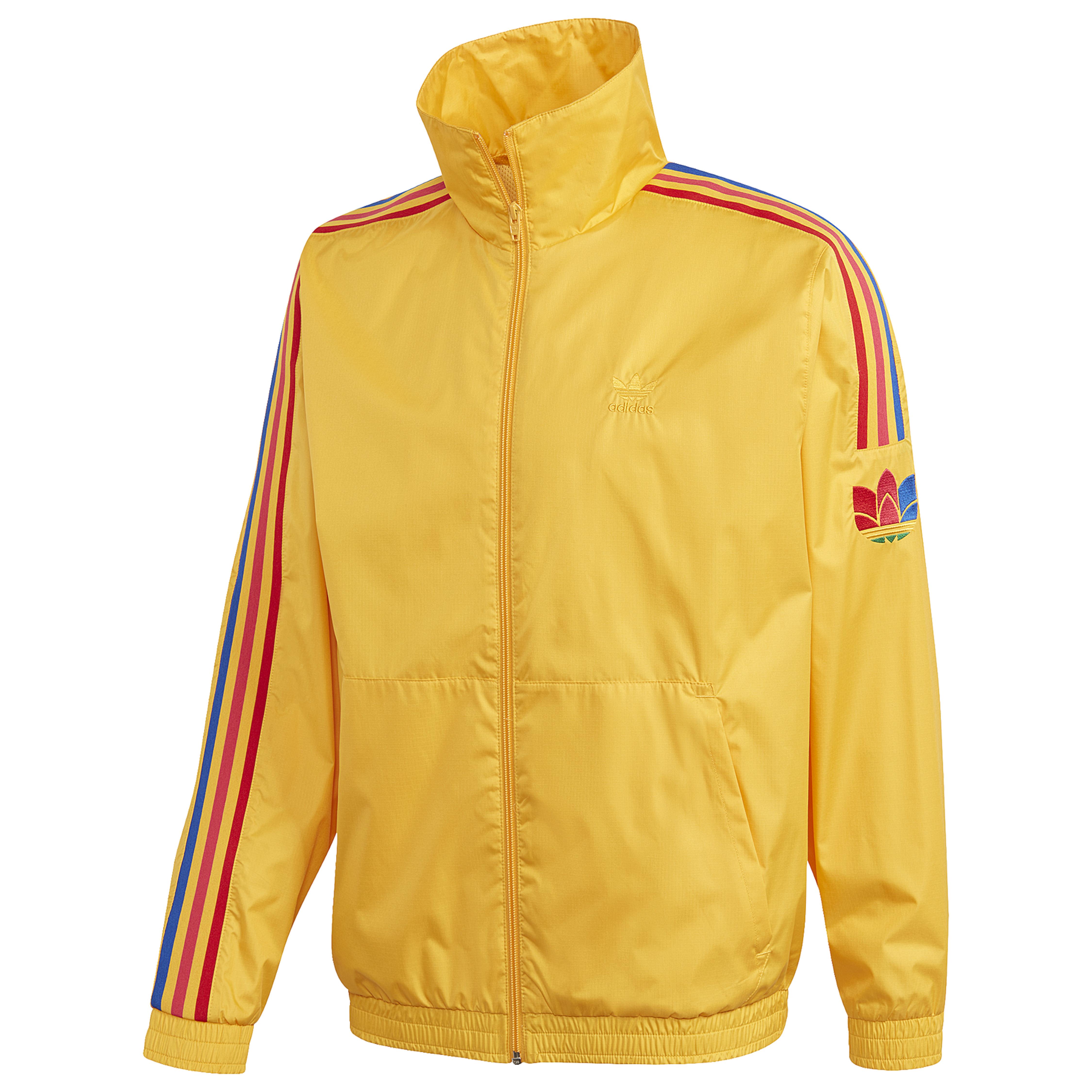 adidas Originals Synthetic 3d Trefoil Track Jacket in Yellow for Men - Lyst