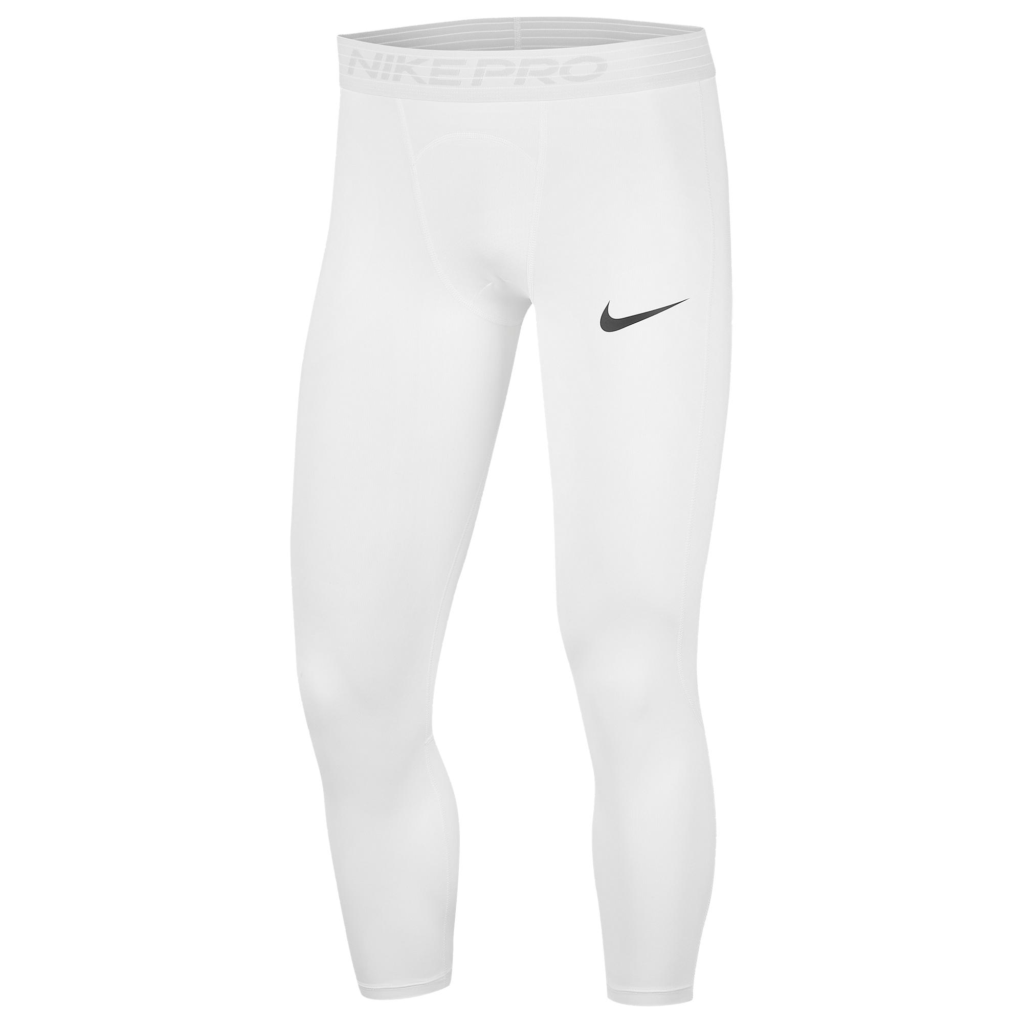 nike compression tights white