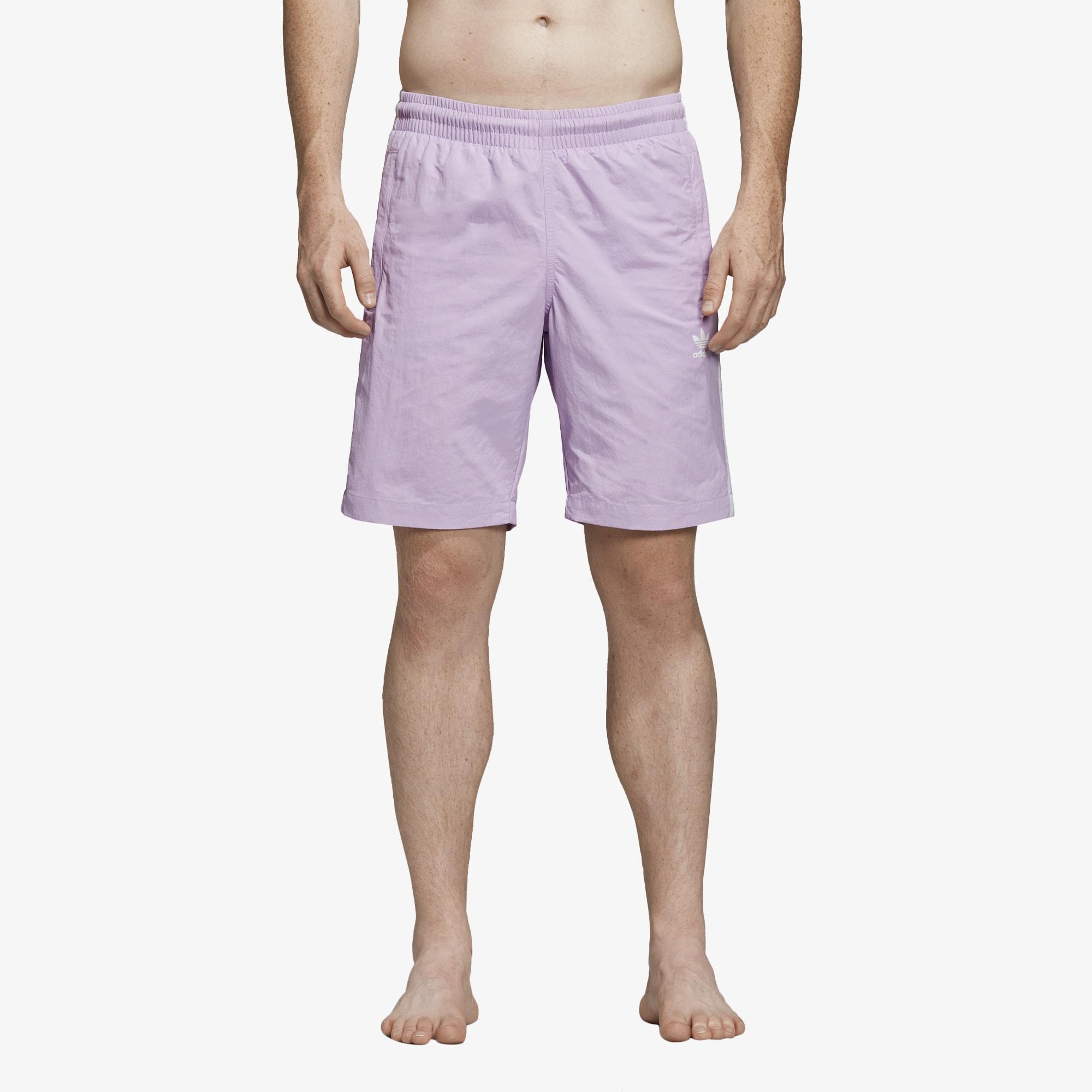 lavender adidas shorts