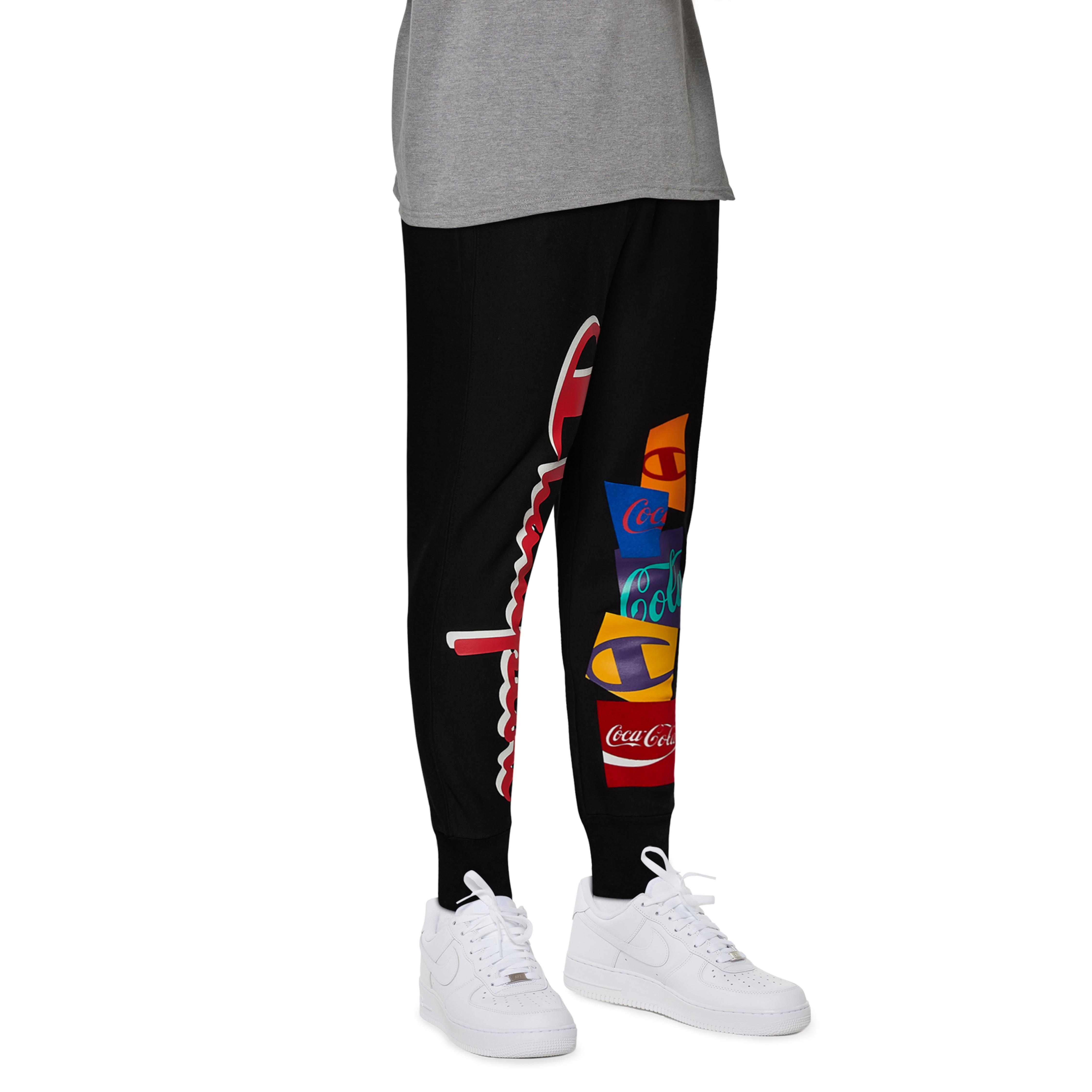 Pornografi Indvending auktion Champion Cotton Coca-cola Logo Jogger Pant in Black for Men - Lyst