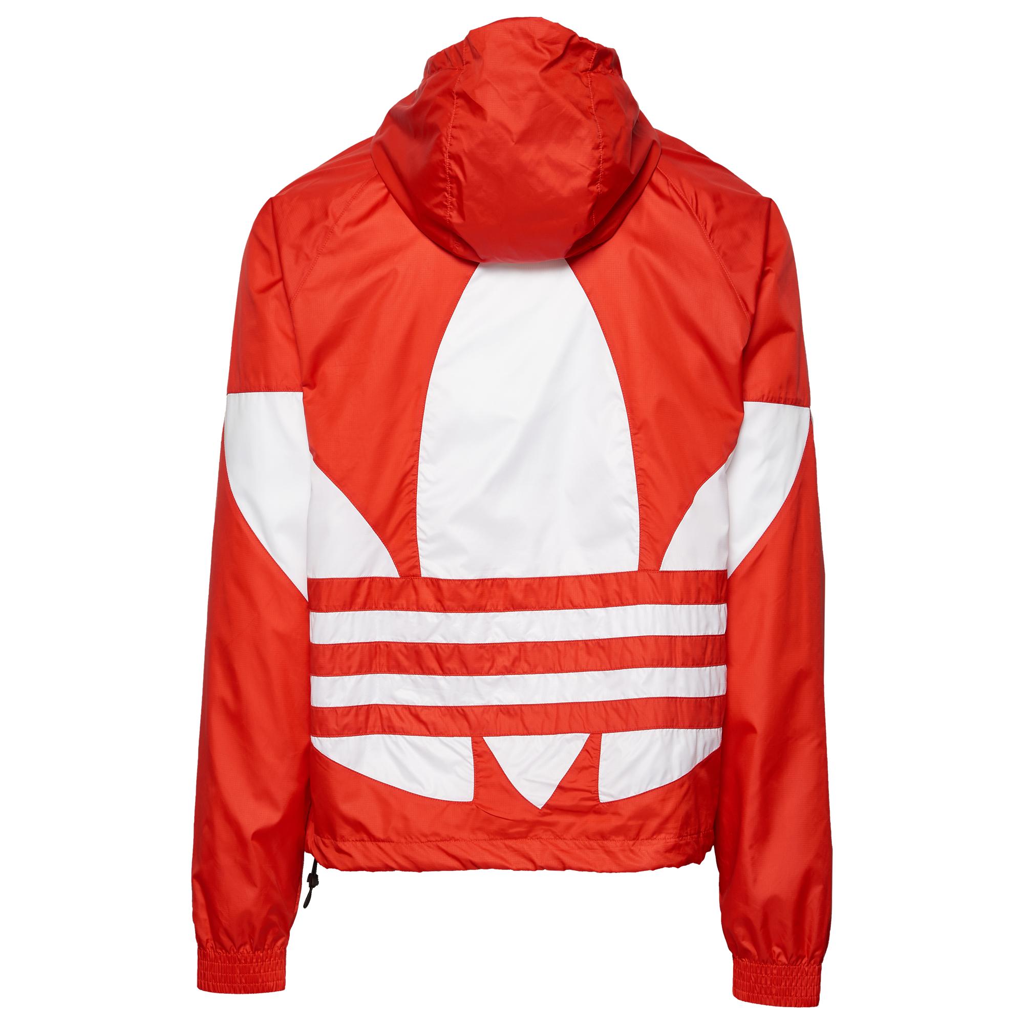 red adidas windbreaker jacket