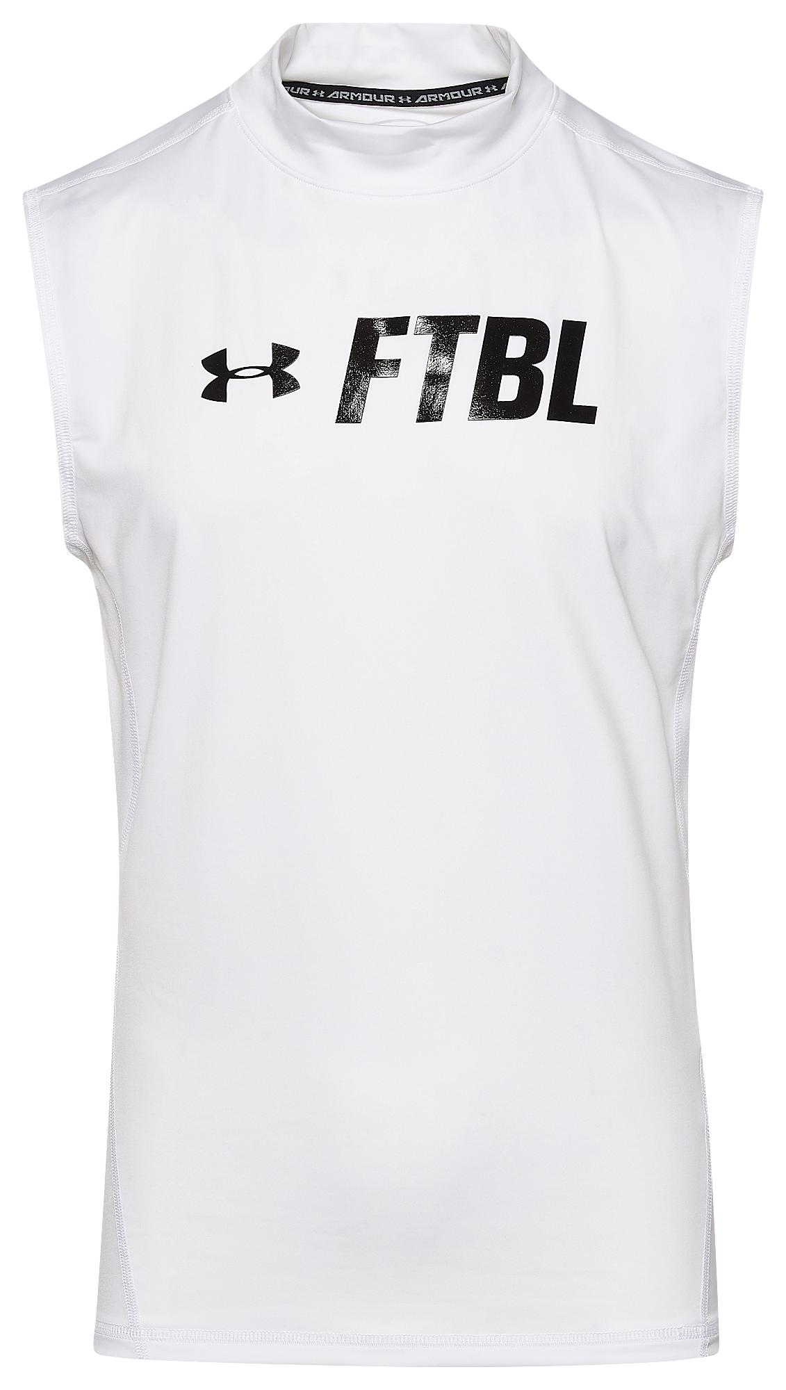 Download Under Armour Ftbl S/s Compression Mock in White for Men - Lyst