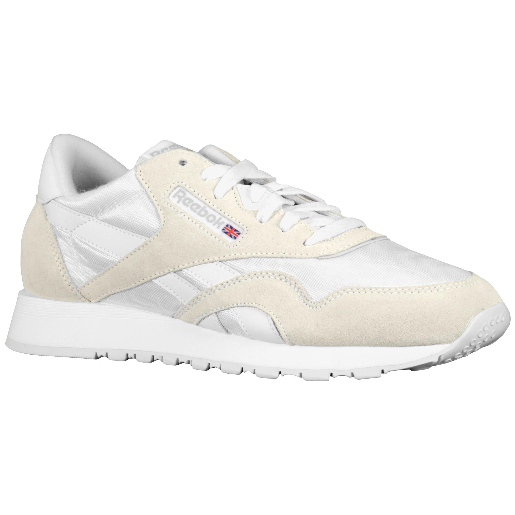 Reebok Synthetic Classic Nylon in White/Light Grey (White) for Men - Lyst