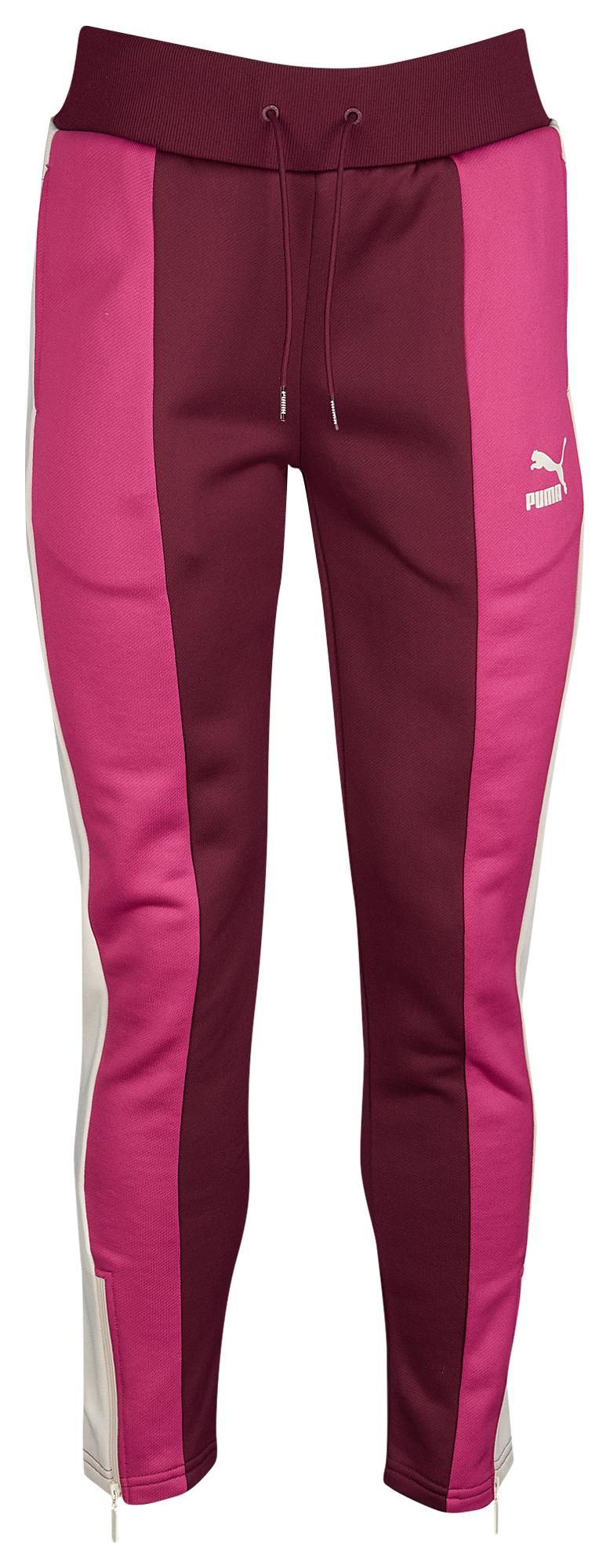 red puma track pants