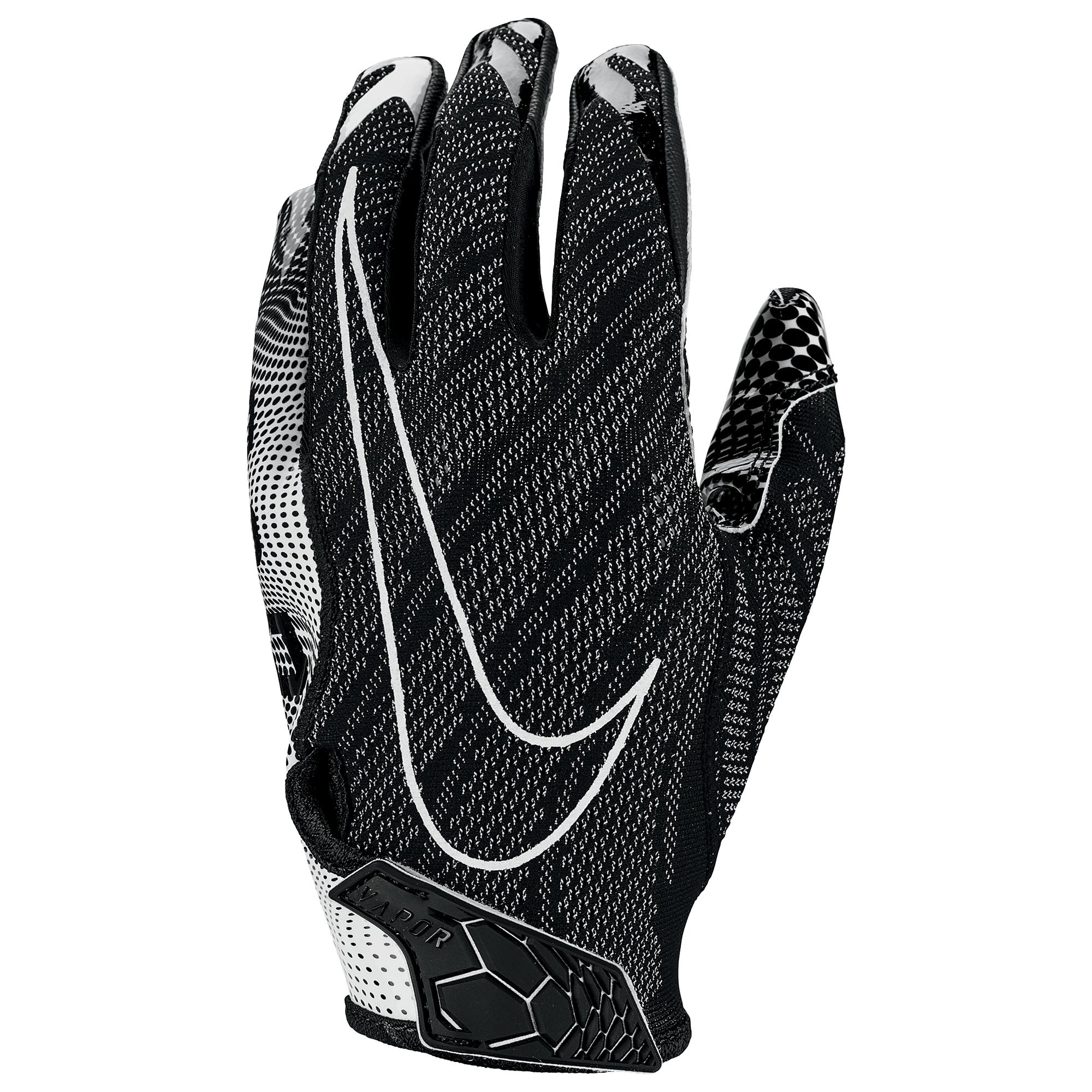 black nike football gloves