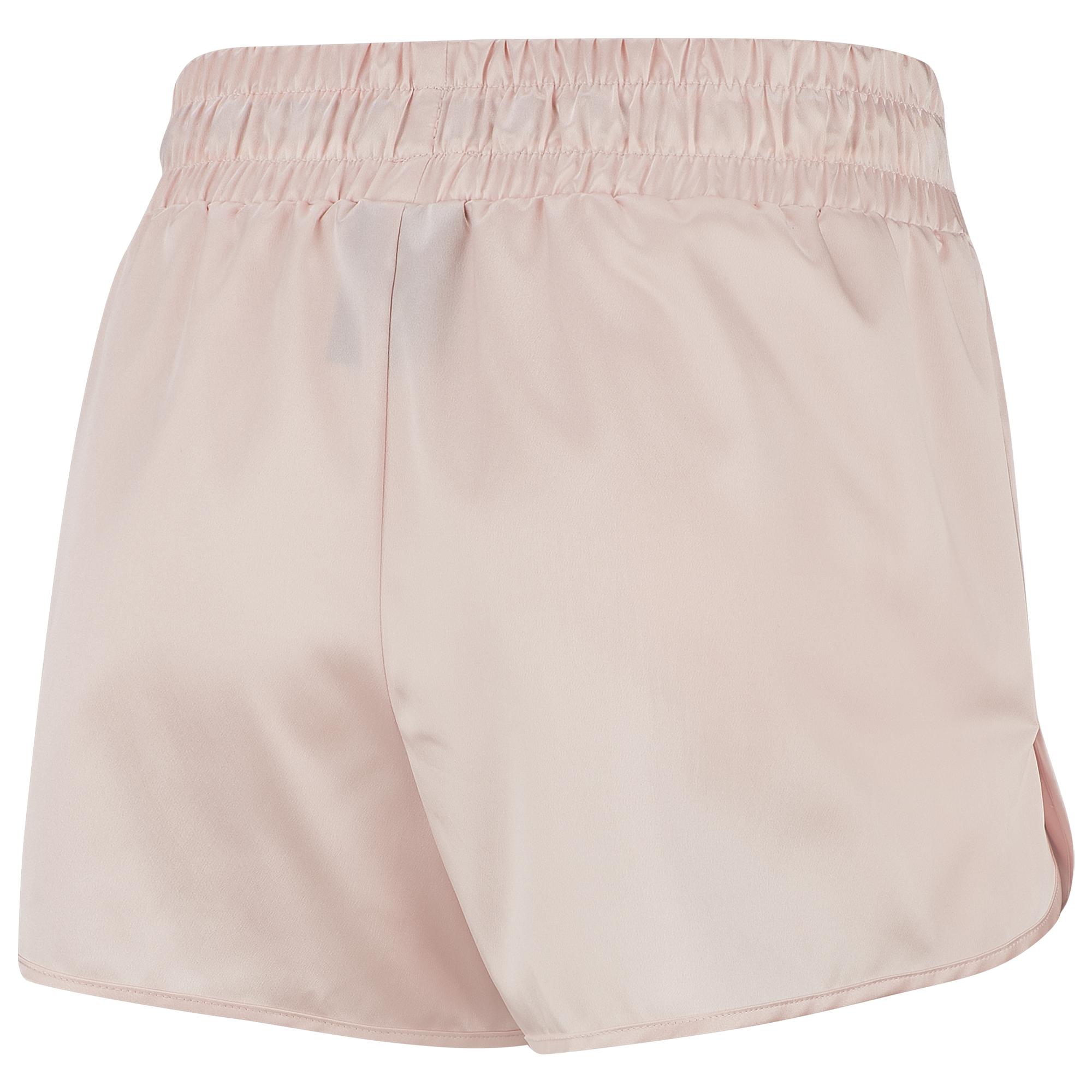 nike satin shorts light pink