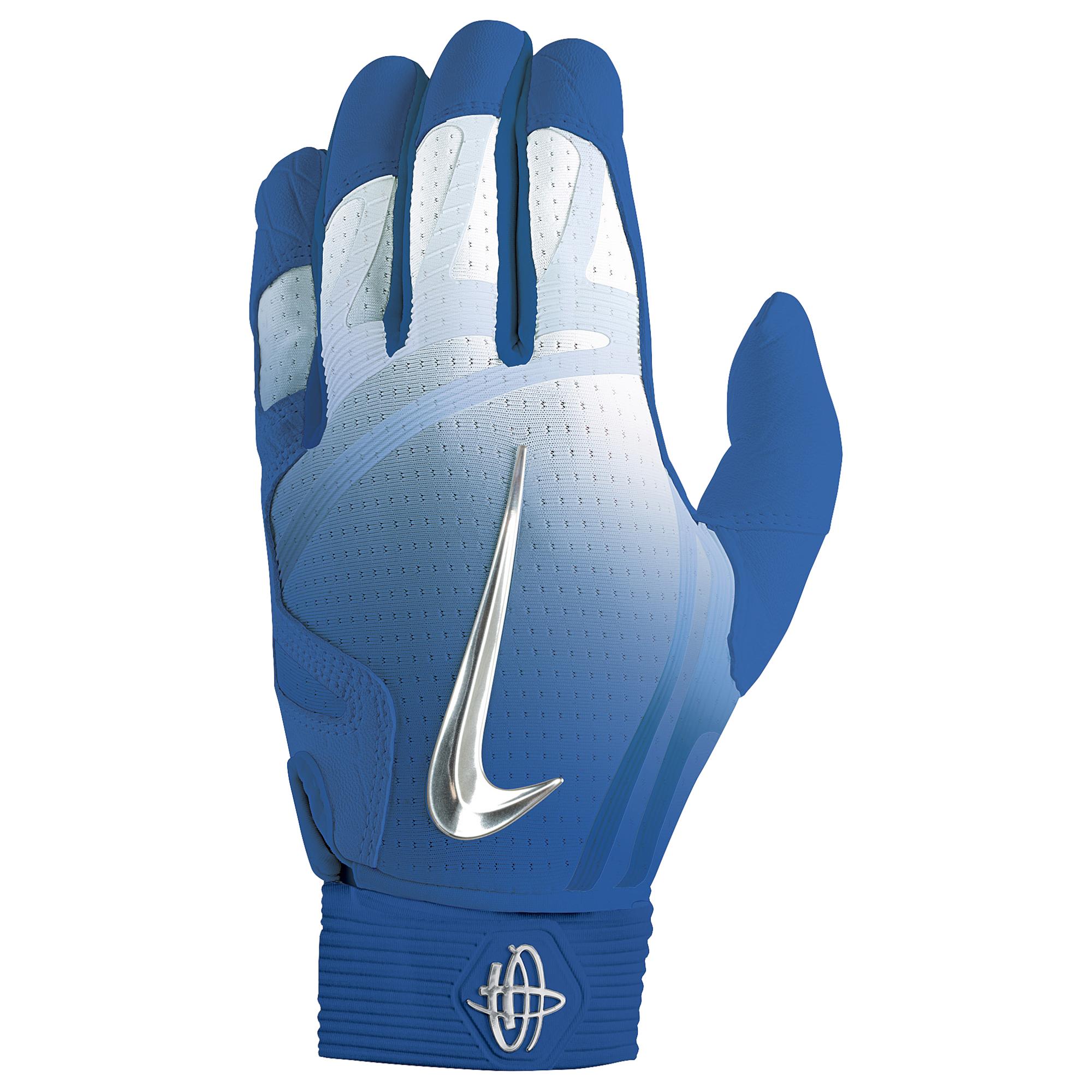 blue nike batting gloves