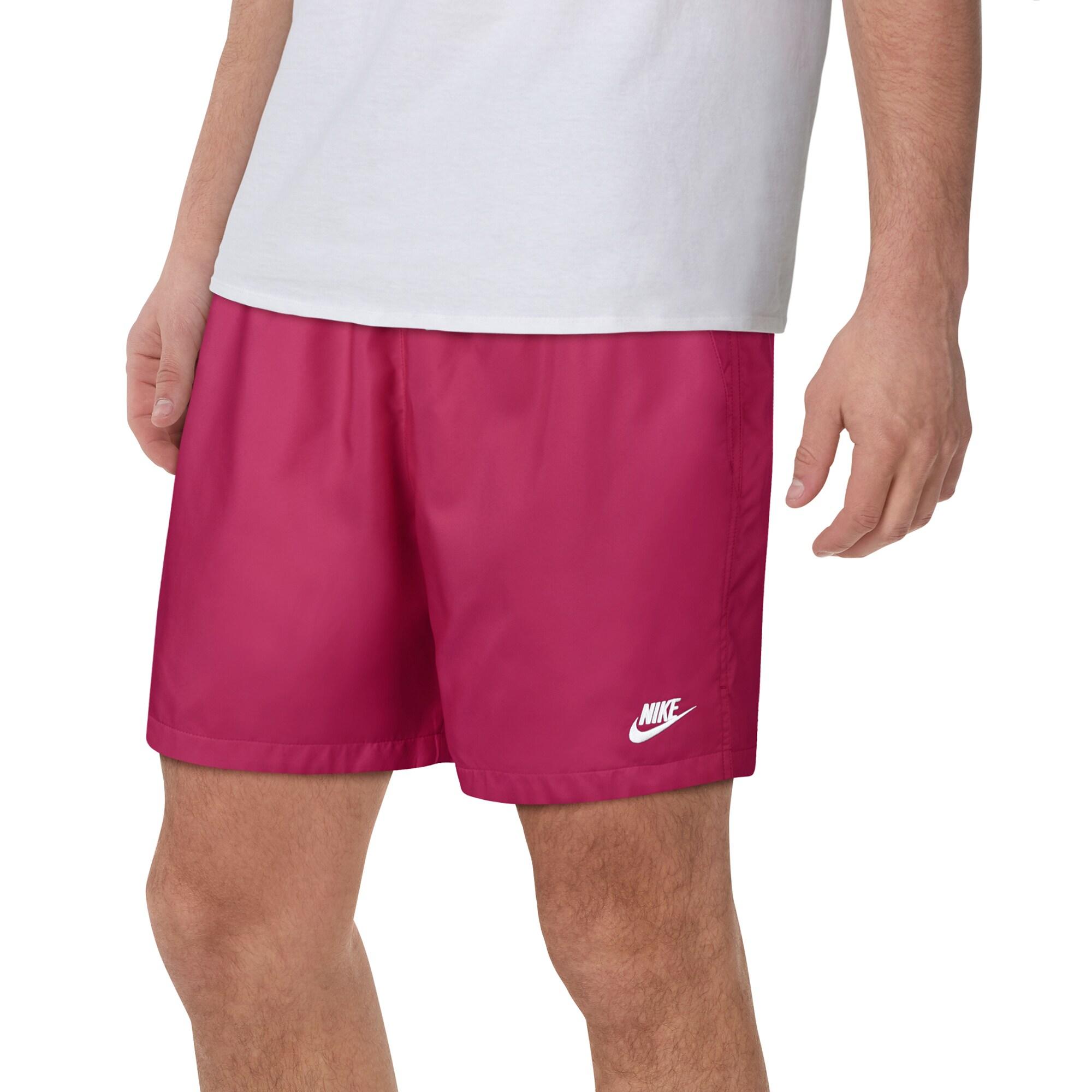 nike woven shorts pink