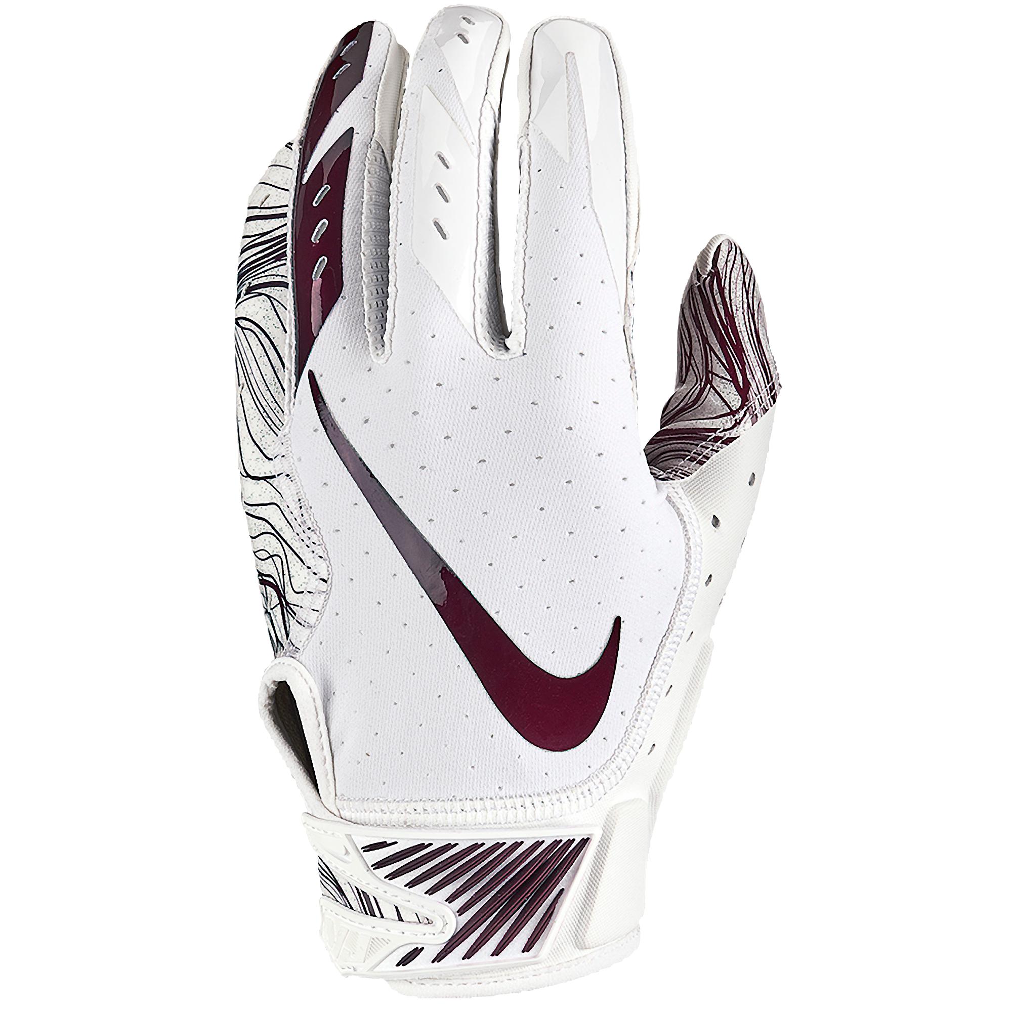 maroon football gloves