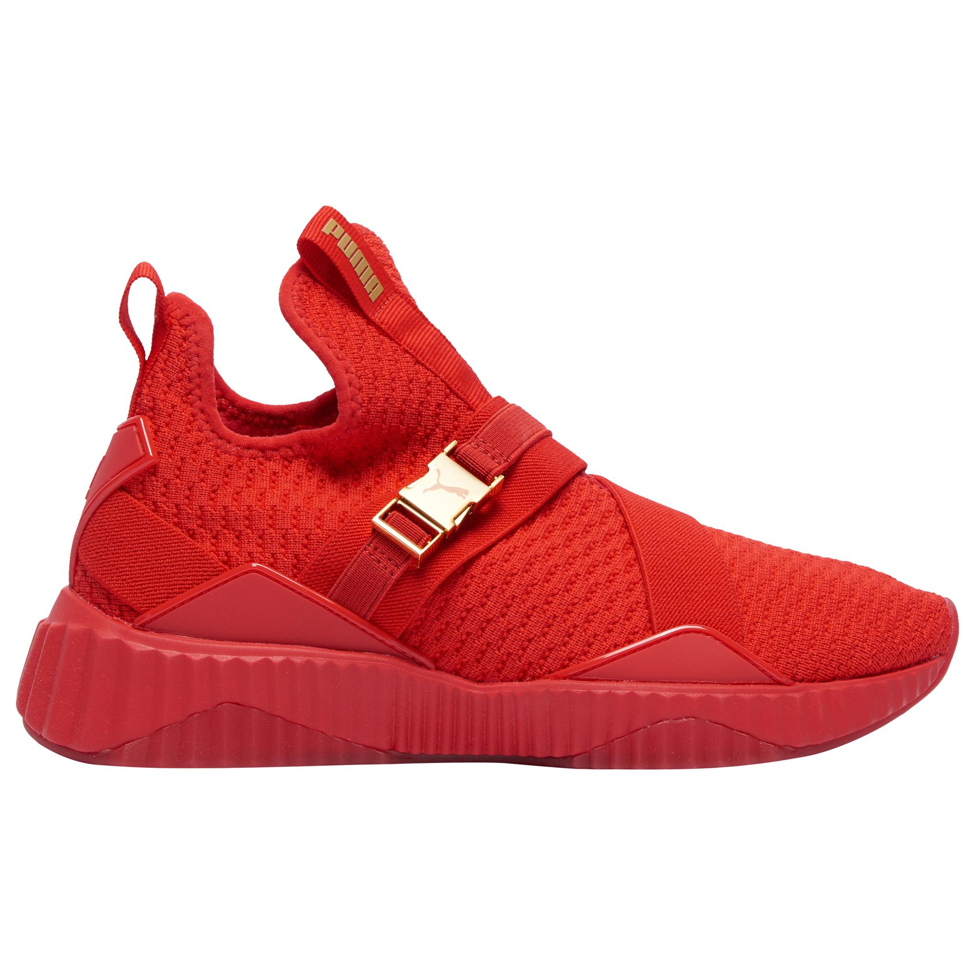 PUMA Rubber Defy Mid Buckle in Red 