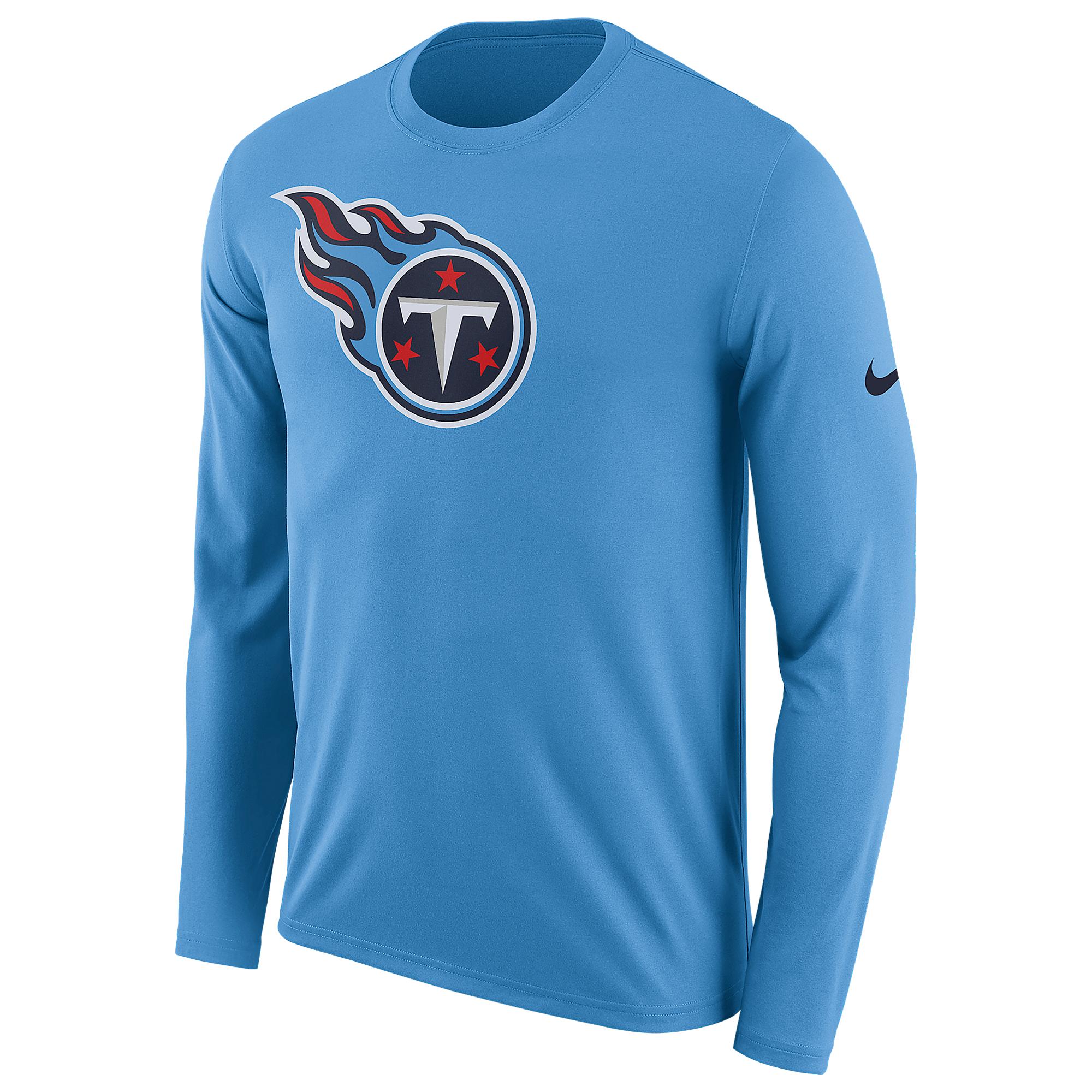Nike Cotton Nfl Primary Logo Long Sleeve T-shirt in Blue for Men - Lyst