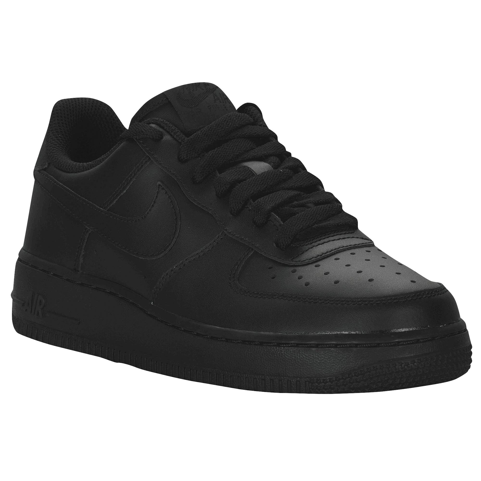Nike Leather Air Force 1 Shoes in Black/Black (Black) for Men - Lyst