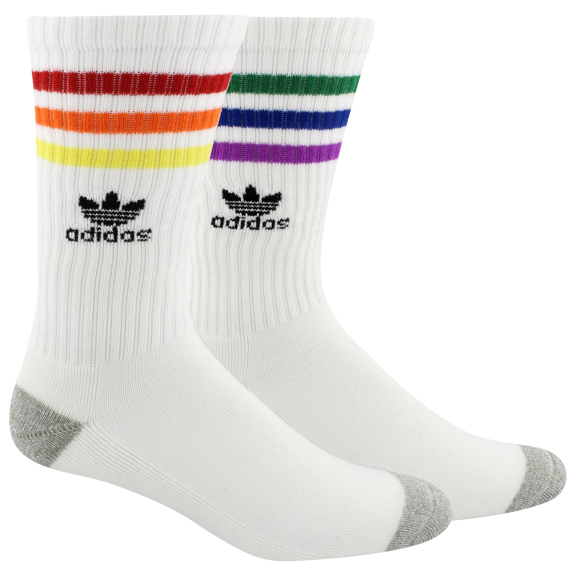 adidas Originals Synthetic Pride Roller Crew Socks in White/Rainbow (White)  for Men - Lyst