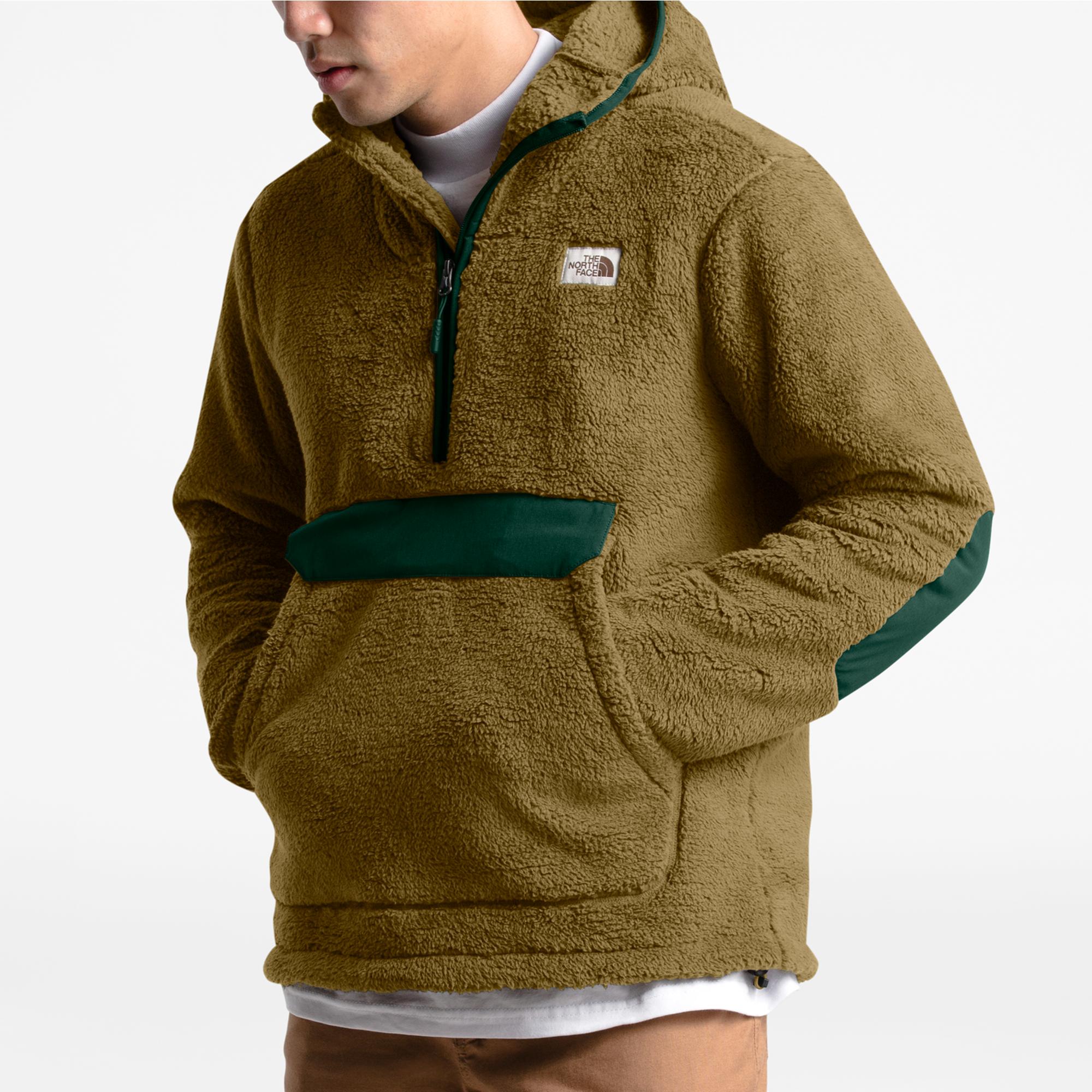 The North Face Fleece Campshire Sherpa Pullover in British Khaki/Night  Green (Green) for Men - Lyst