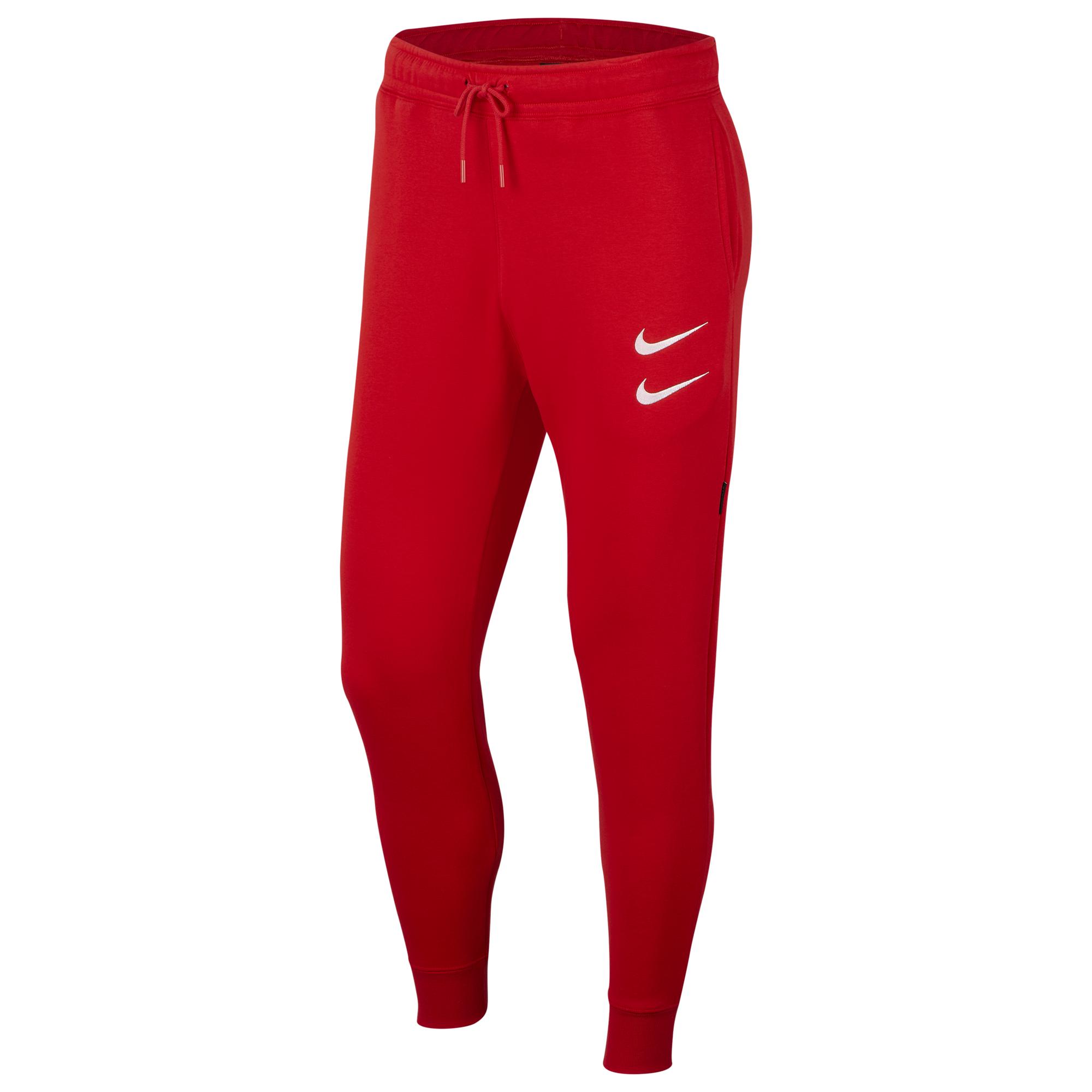 nike red tick joggers