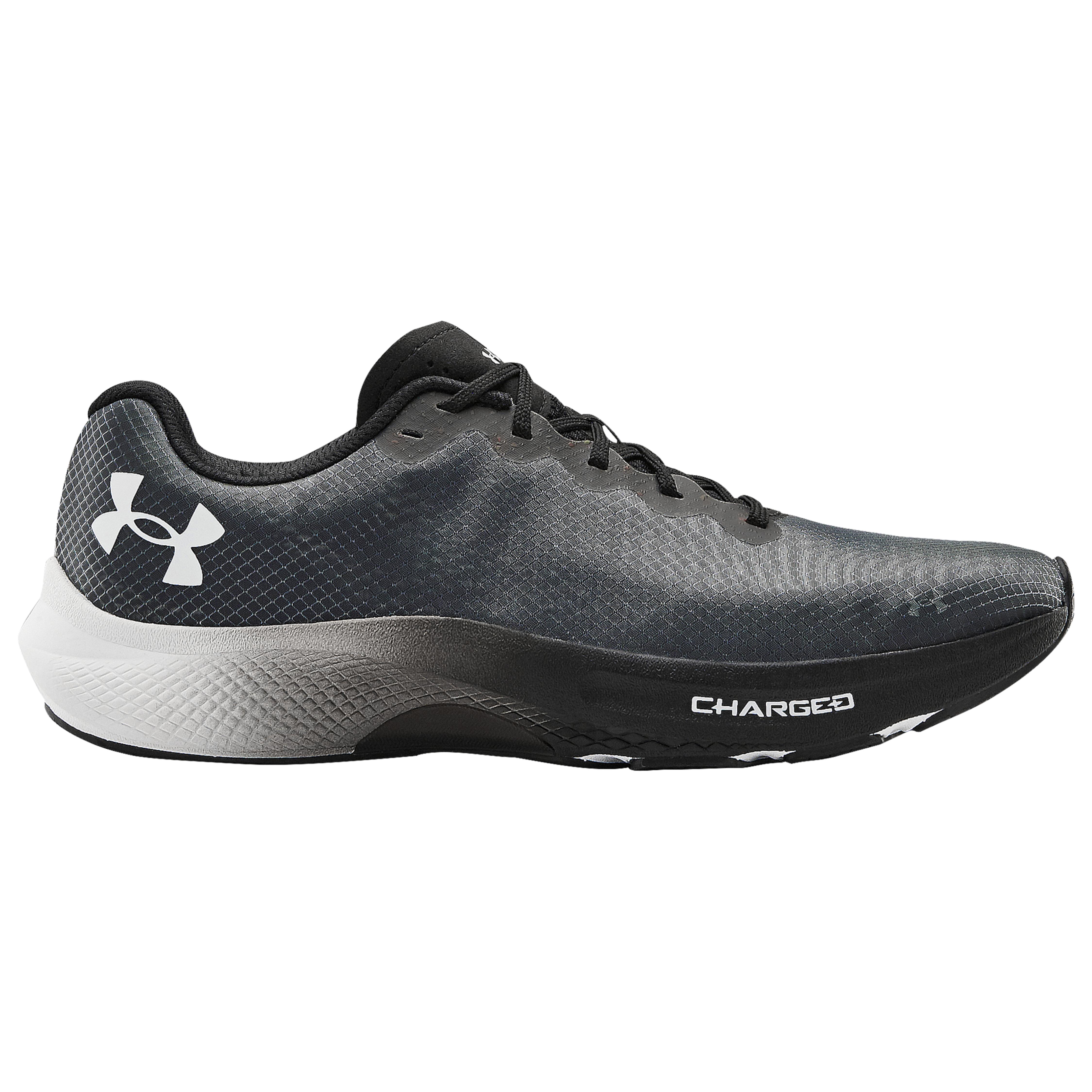 Under Armour Rubber Charged Pulse in Black/White/White (Black) for Men ...