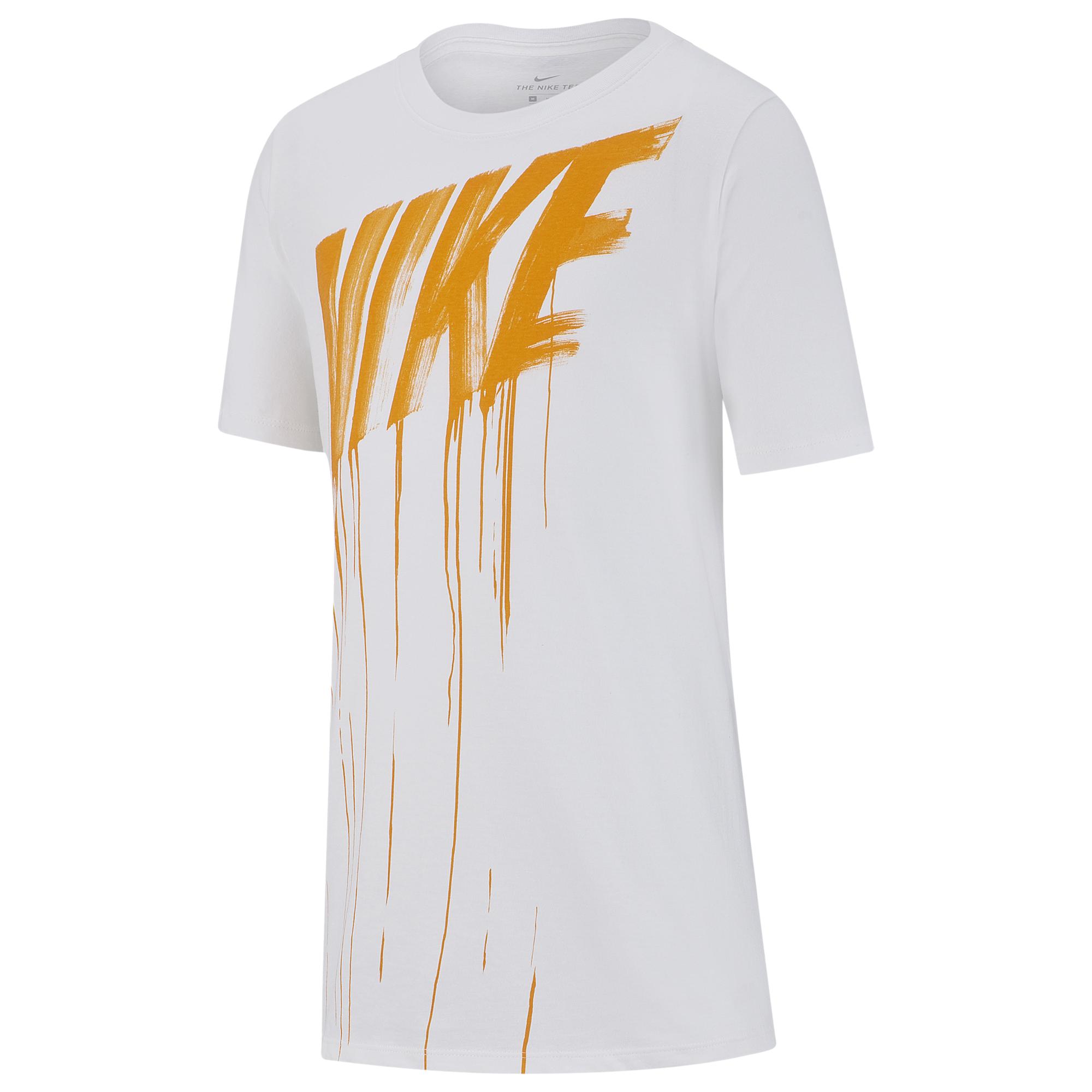 nike white and orange shirt