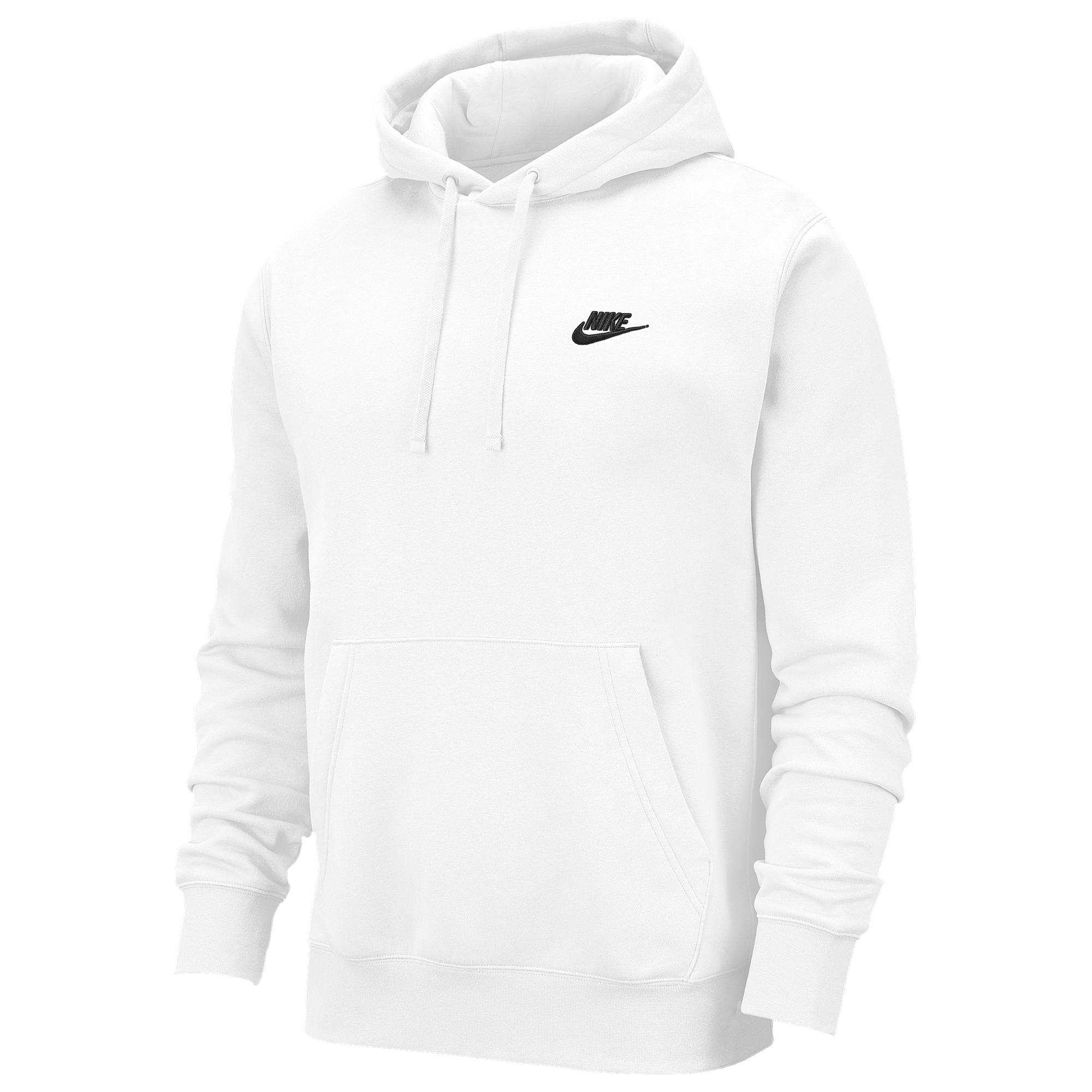nike club pullover hoodie black