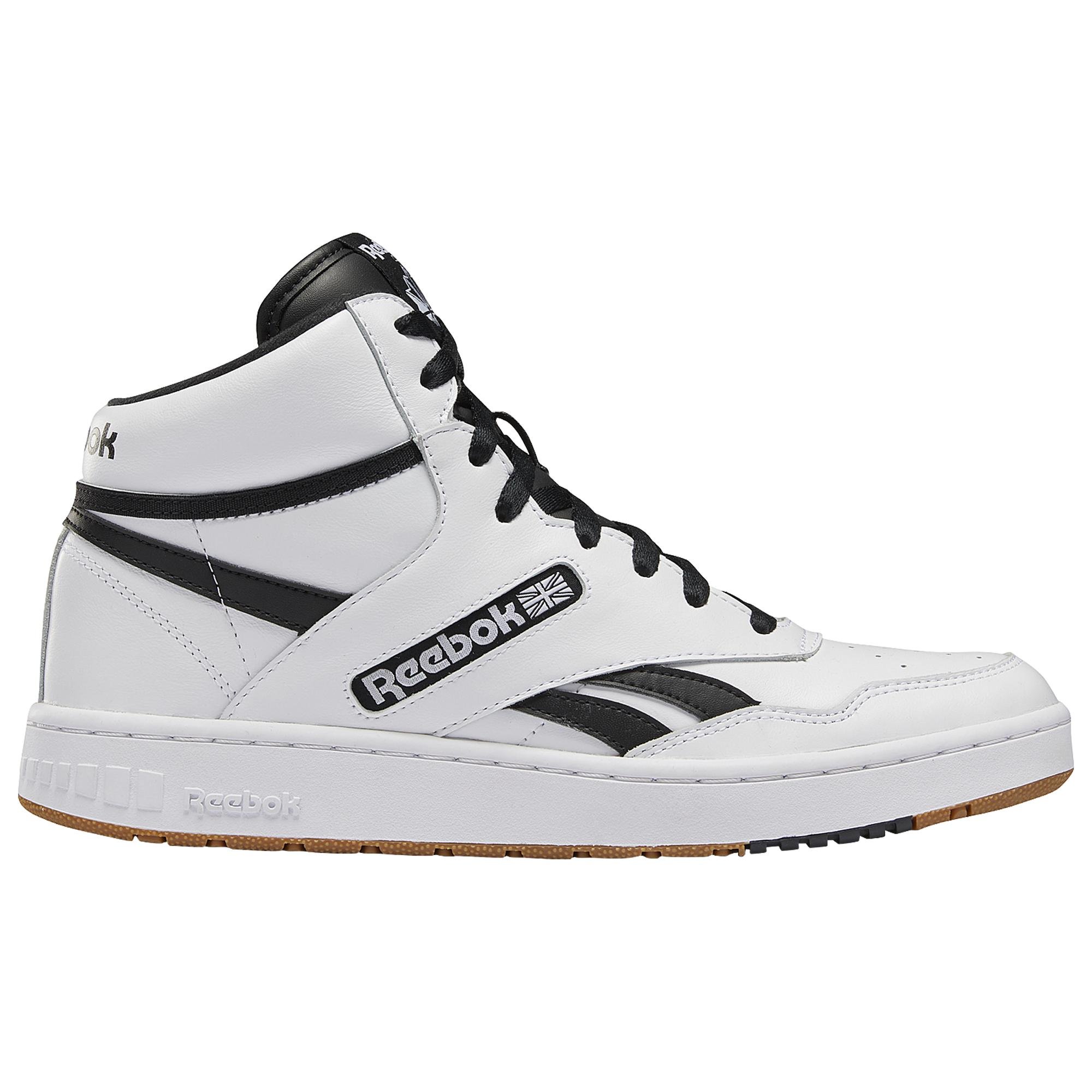 reebok white high top basketball shoes