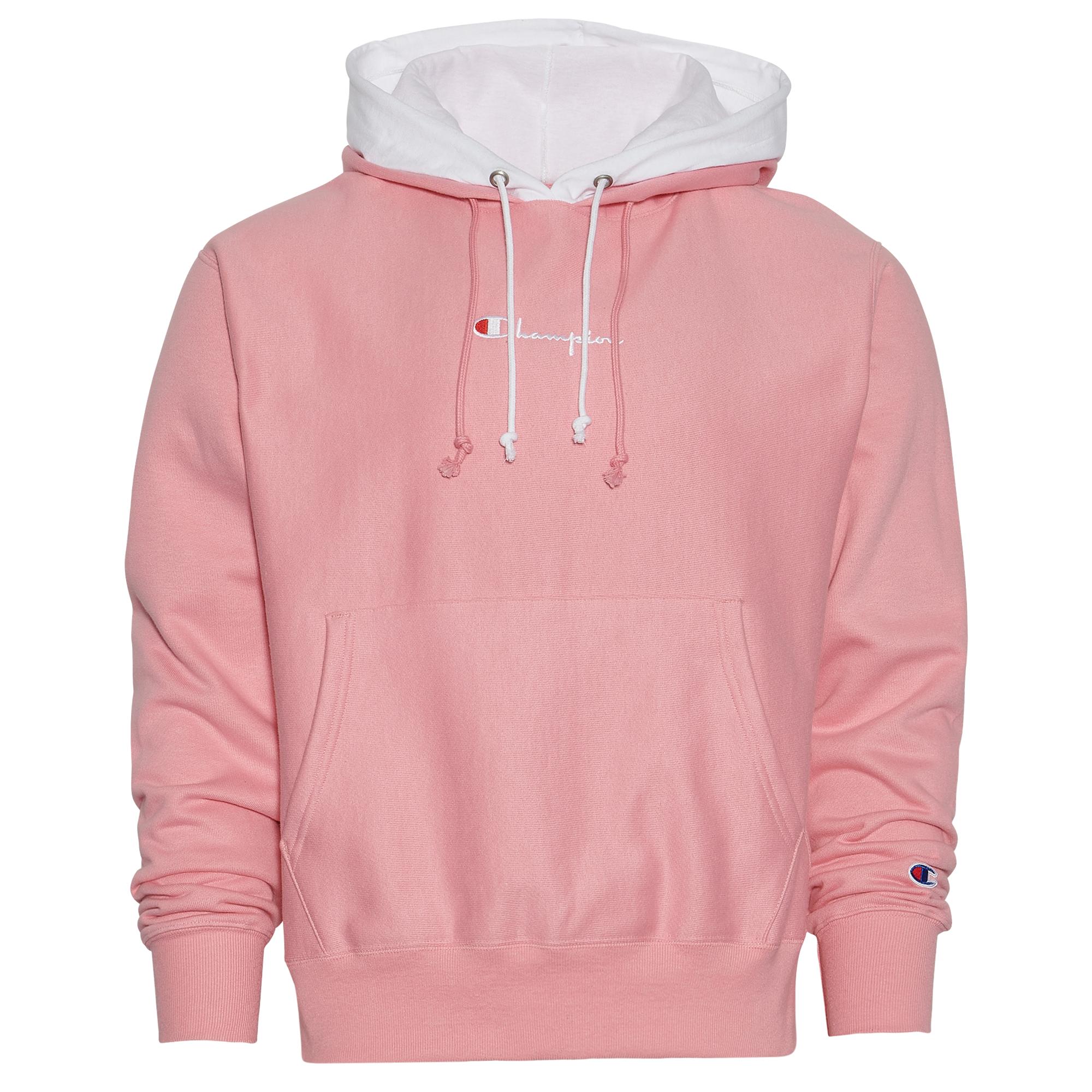 champion hoodie reverse weave pink