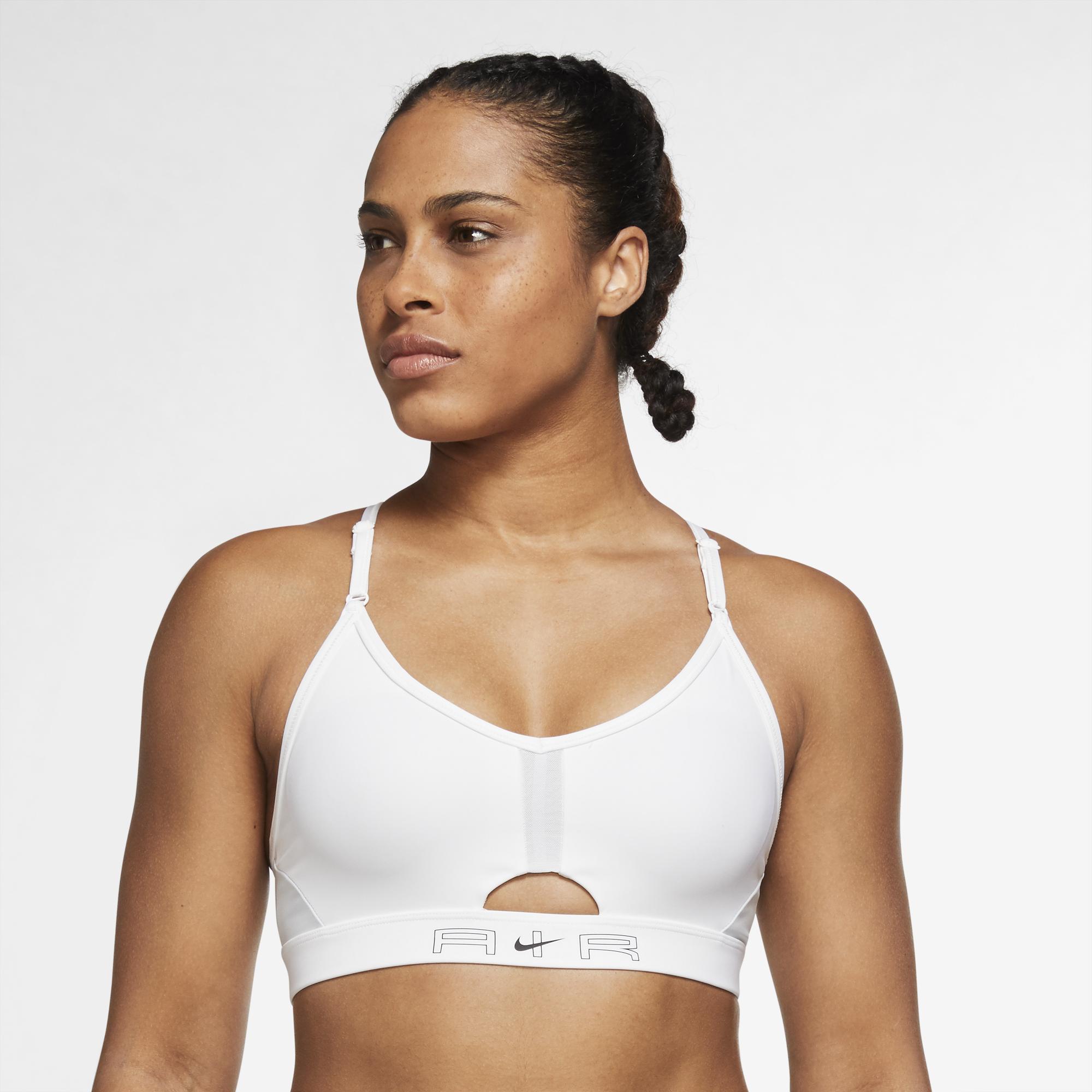 Nike Synthetic Df Indy Air Bra in White - Lyst