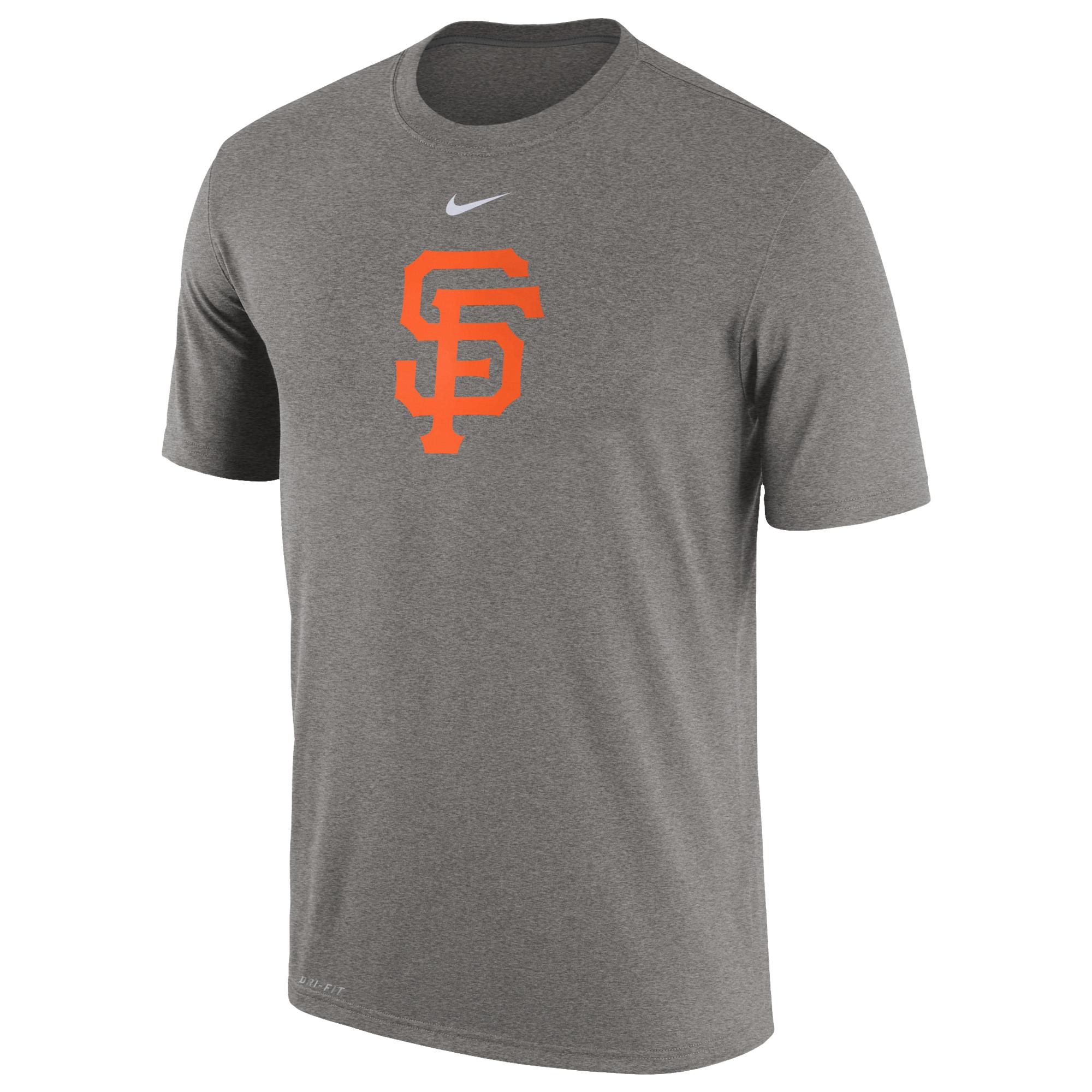 Nike San Francisco Giants Mlb Legend Logo T-shirt in Gray for Men - Lyst