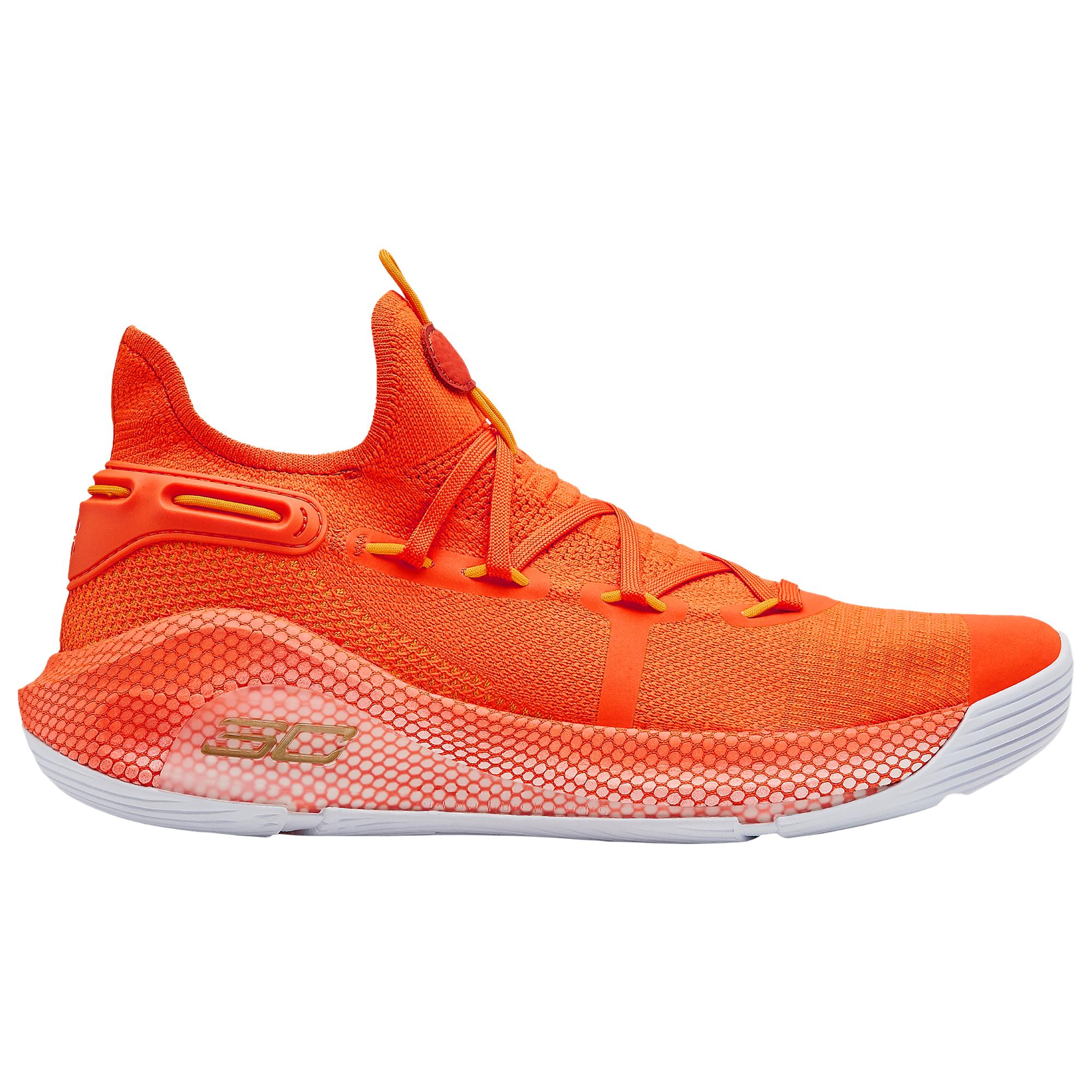 Under Armour Rubber Curry 6 Basketball Shoes in Orange for Men - Lyst