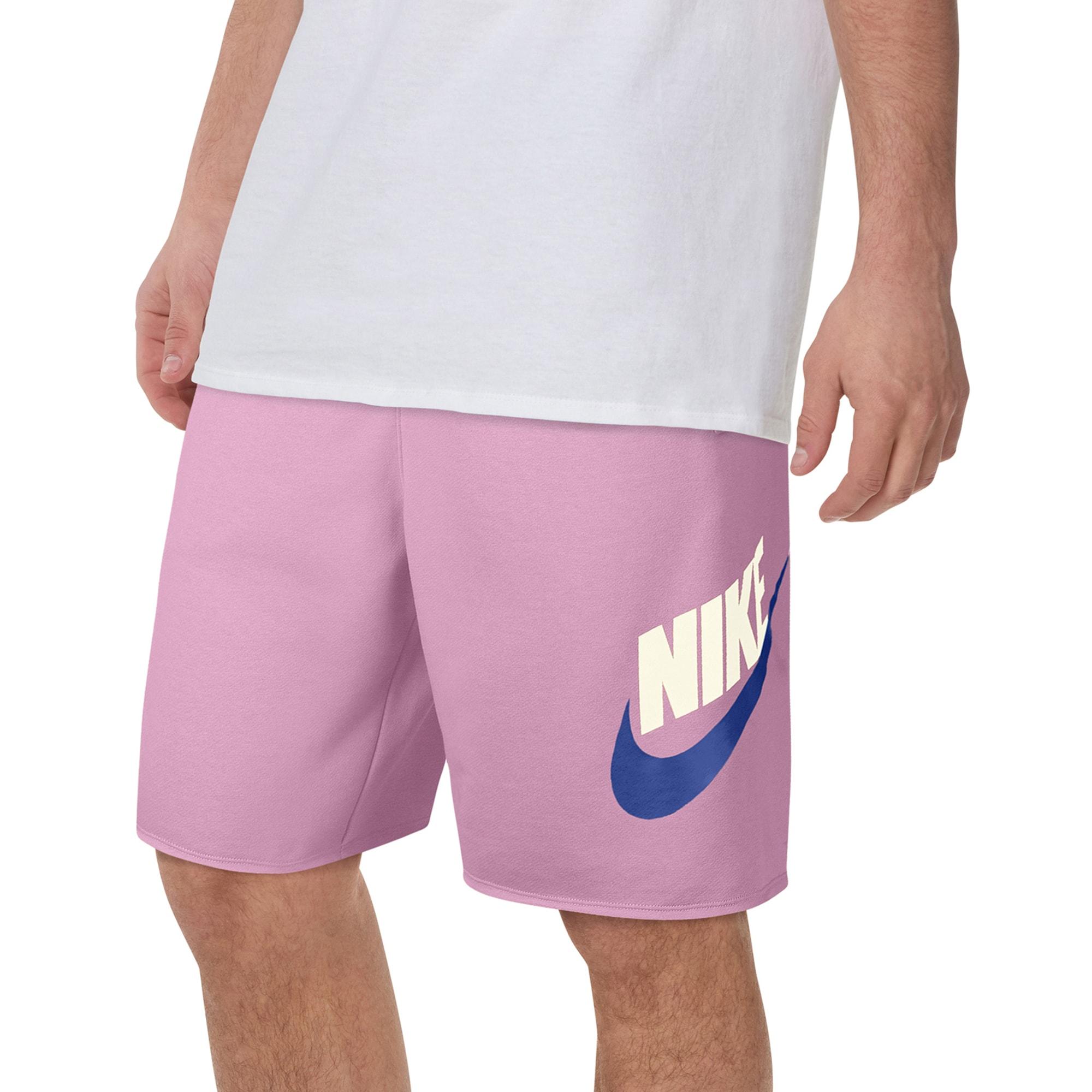pink nike cotton shorts