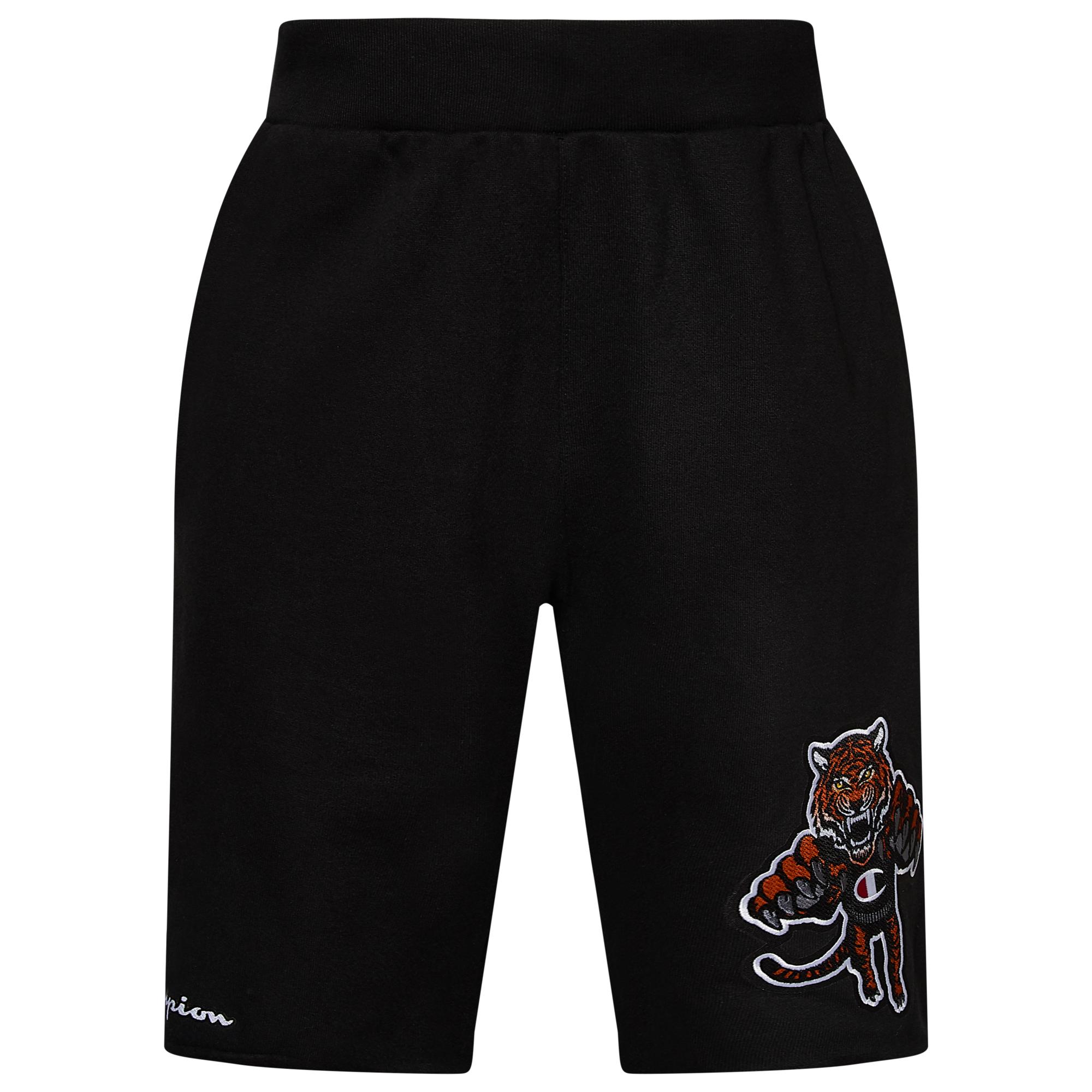Champion Cotton Mascot Shorts in Black 