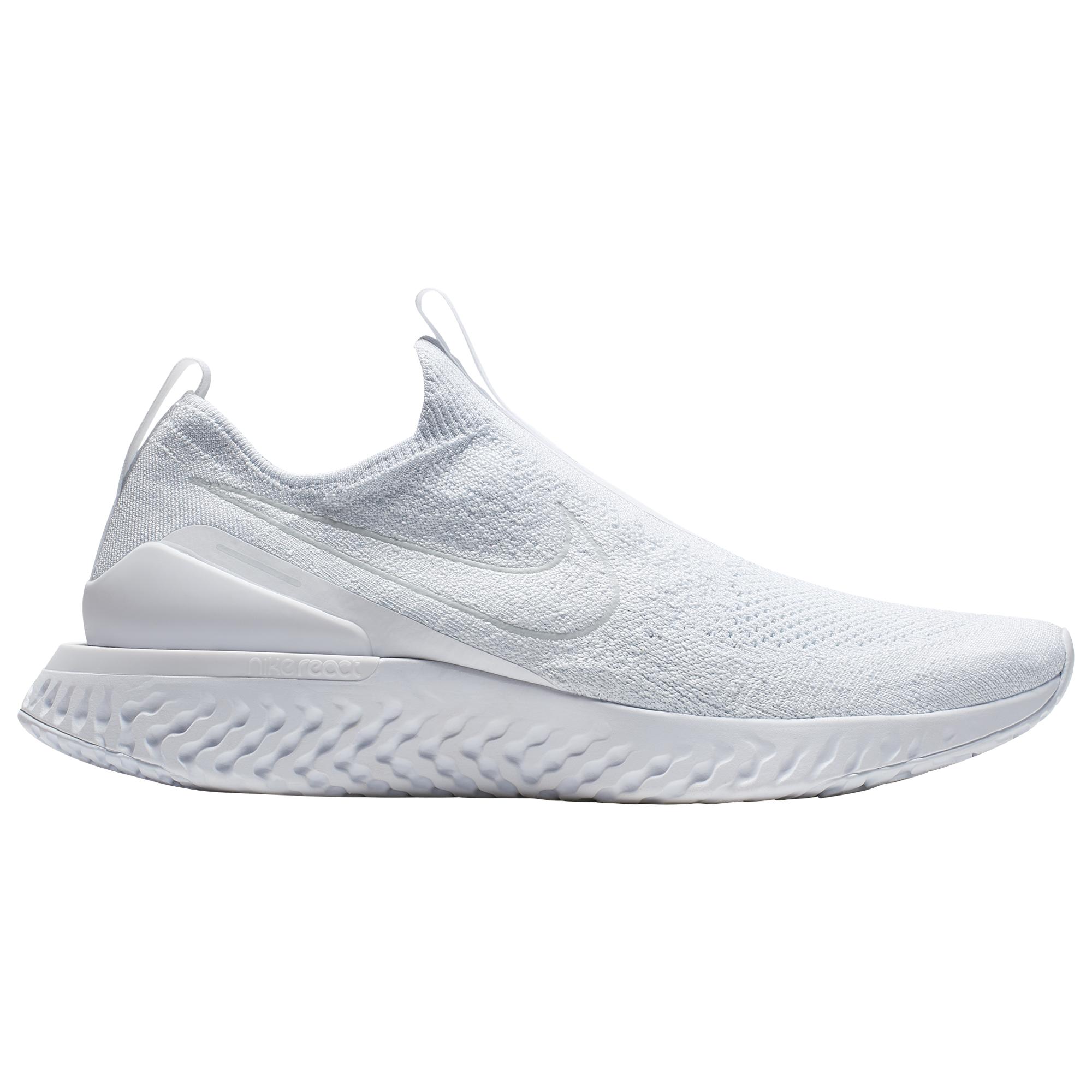 nike epic react flyknit white mens