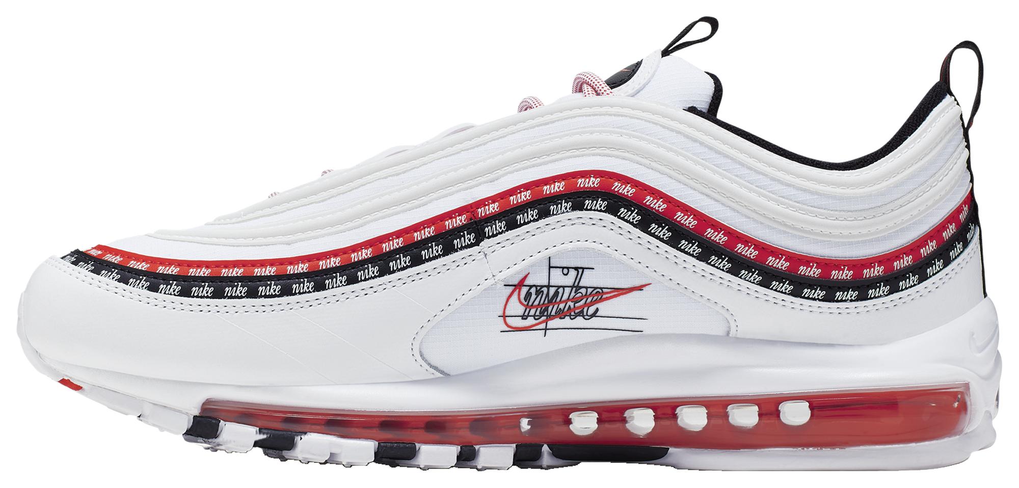 air max 97 white and red and black