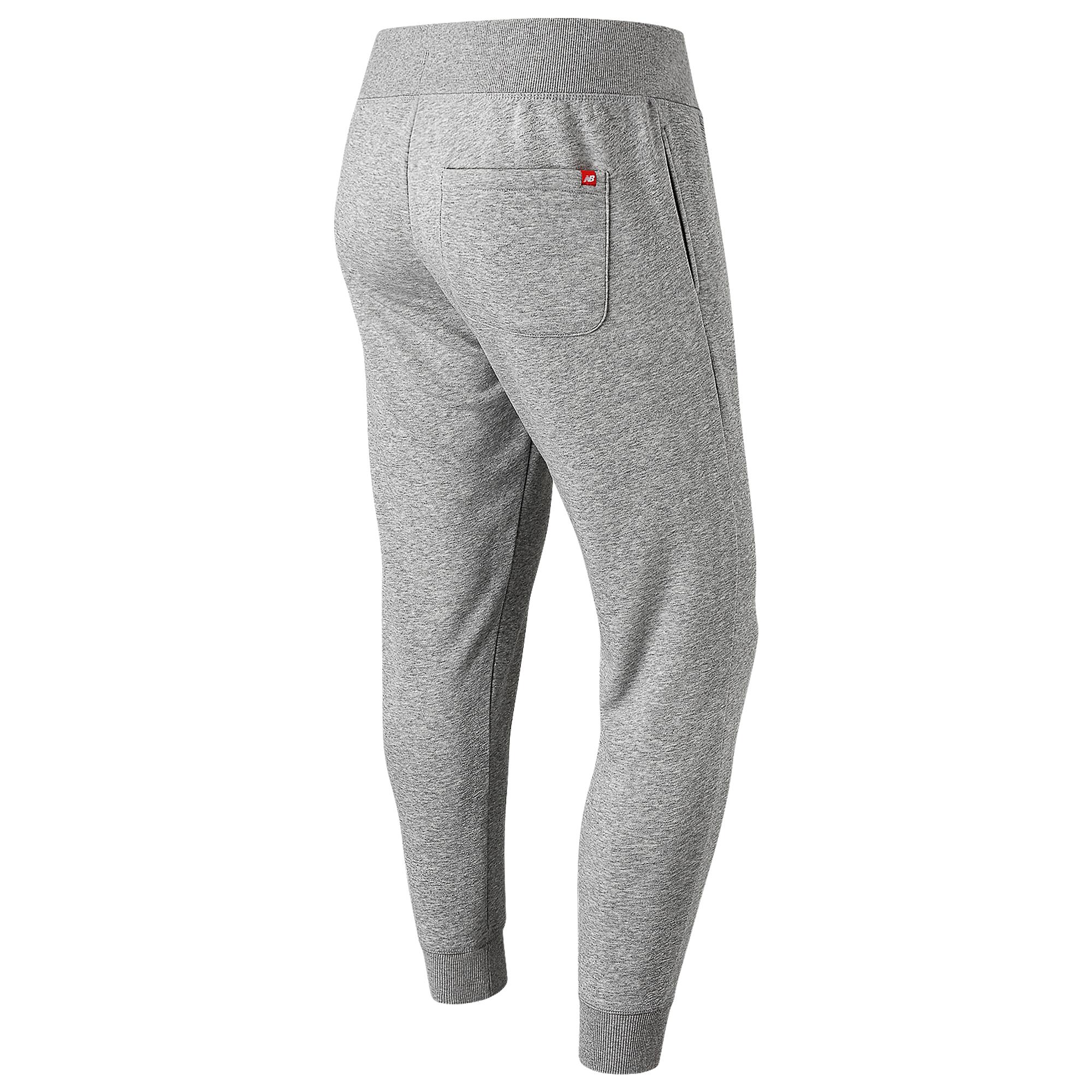 New Balance Essentials Stacked Logo Sweatpants in Gray for Men - Lyst