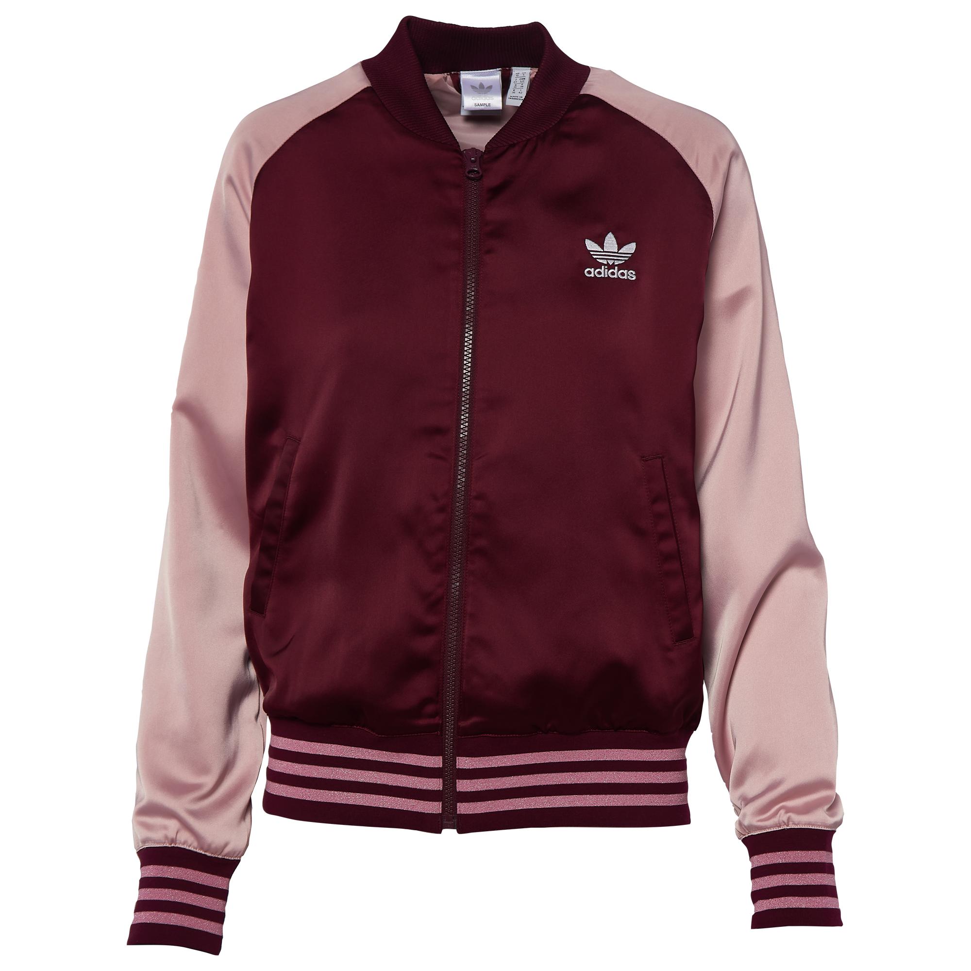 adidas satin bomber jacket