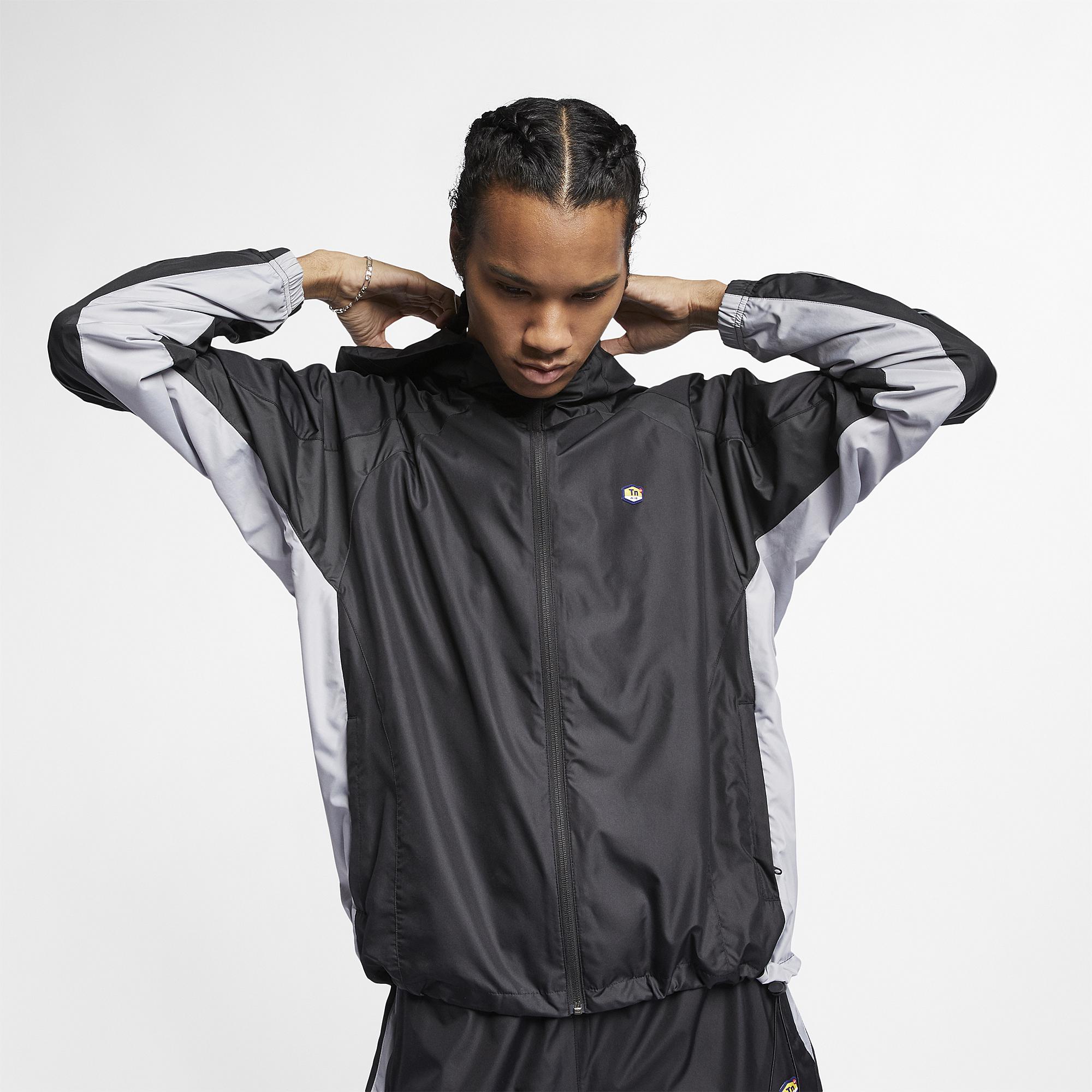 Nike Synthetic Tuned Air Track Jacket in Black for Men - Lyst