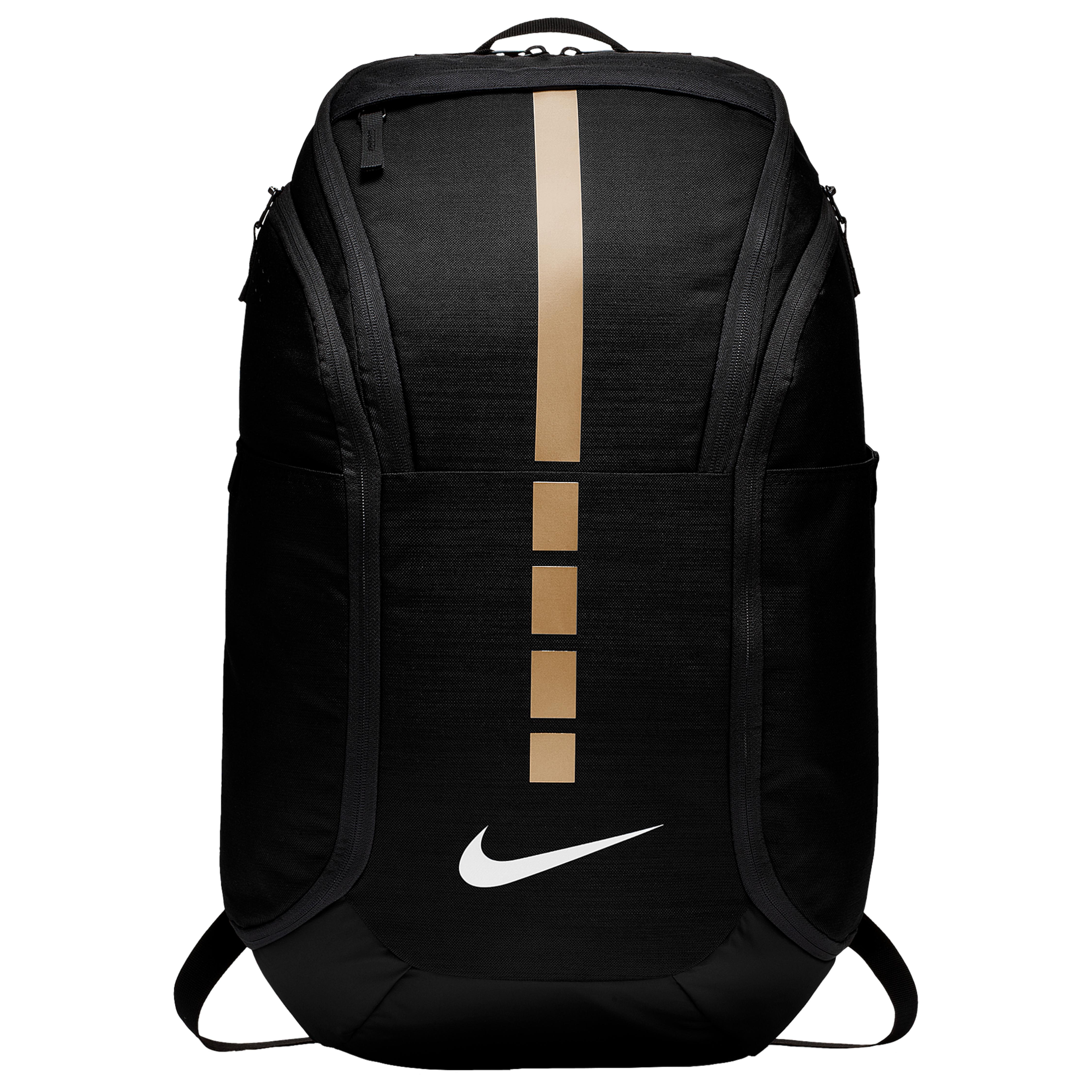 white and gold nike bag