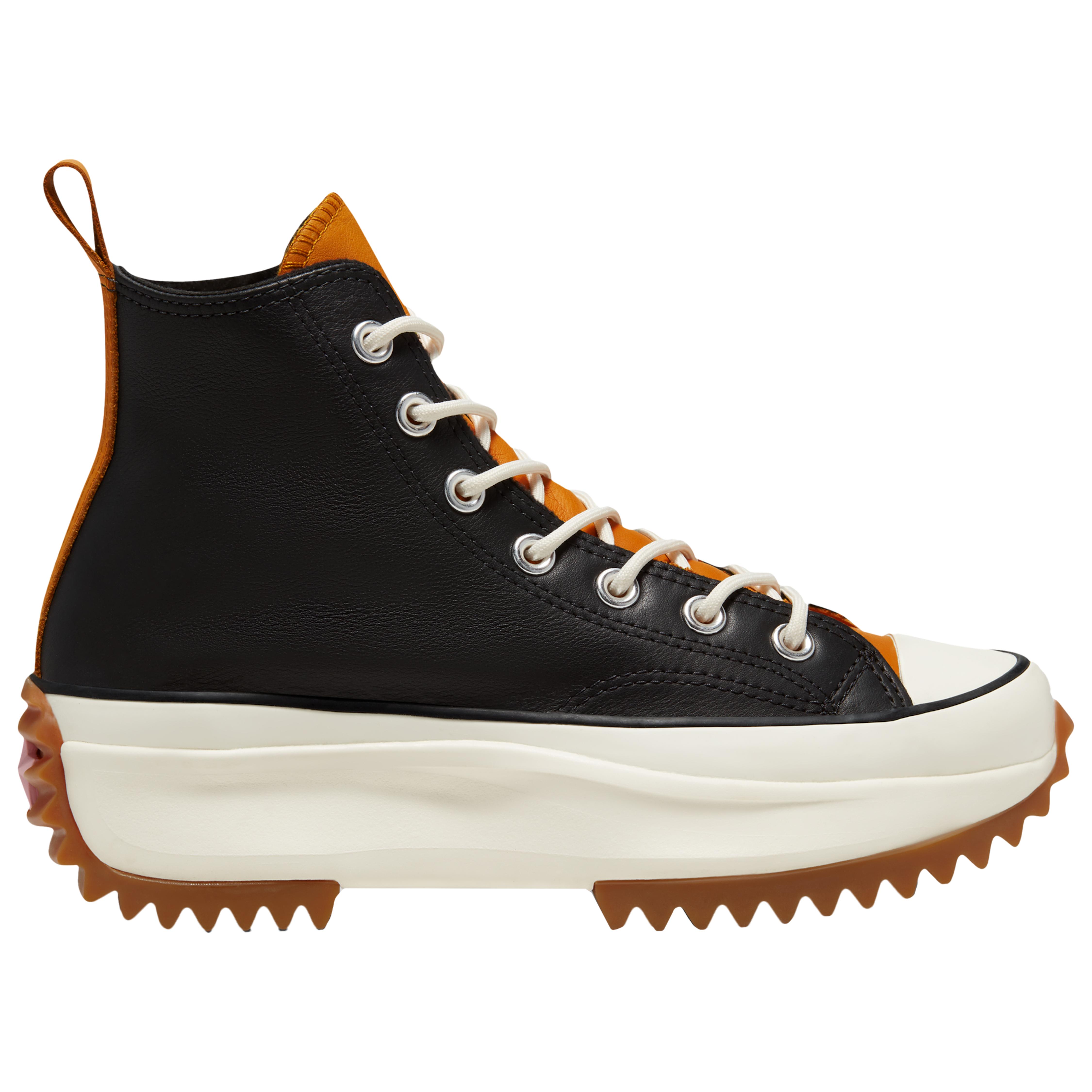 Converse Run Star Hike Leather Hi in Black - Lyst