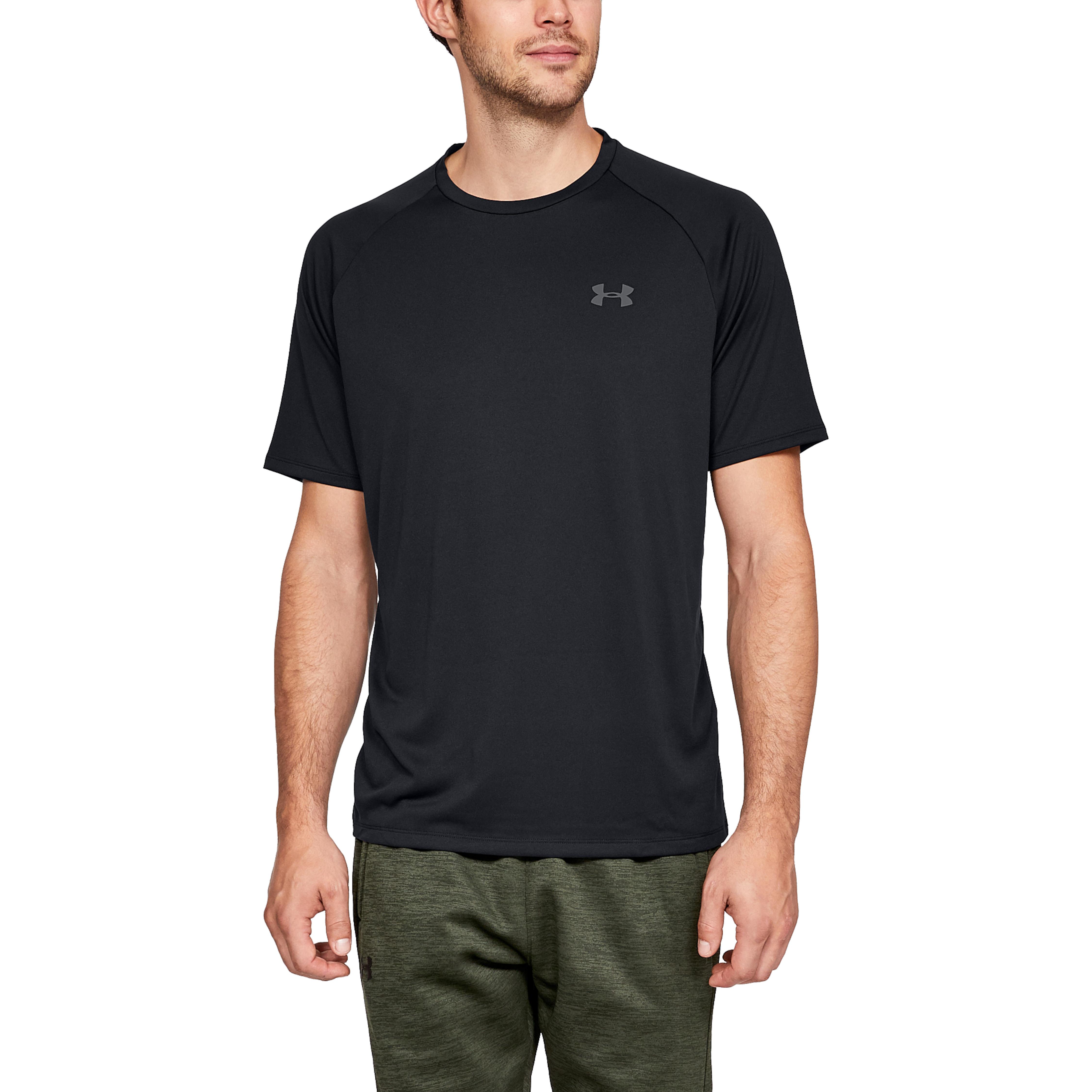 Under Armour Synthetic Tech 2.0 Short Sleeve T-shirt in Black/Graphite (Black) for Men - Save 36