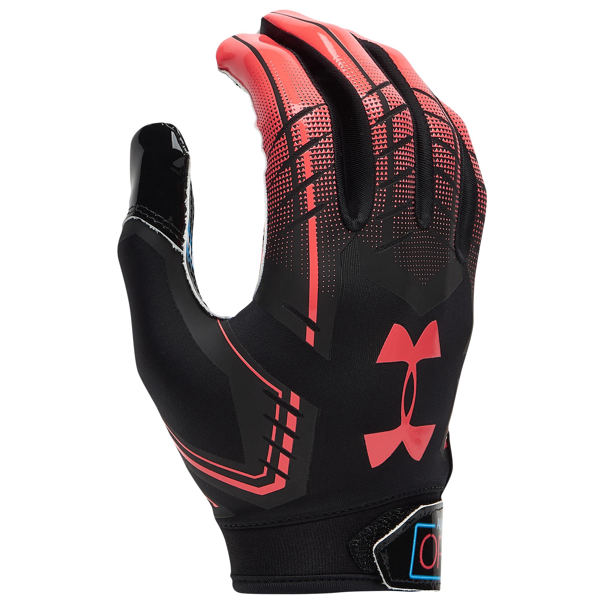 black under armour football gloves