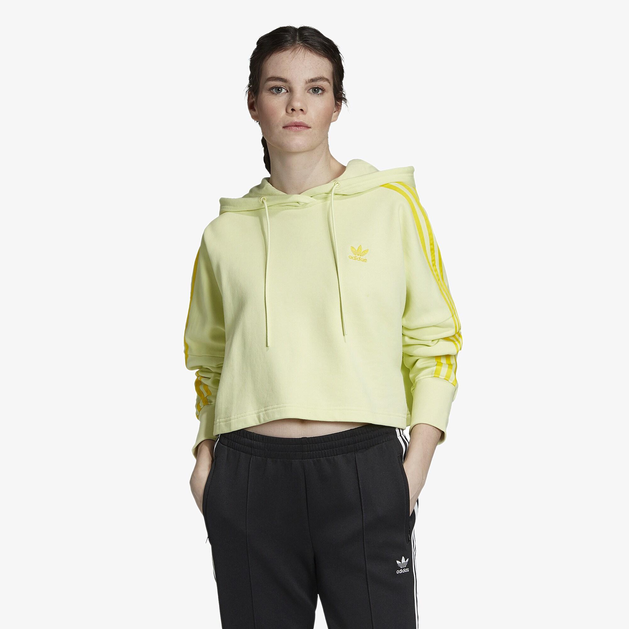 adidas adicolor cropped hoodie